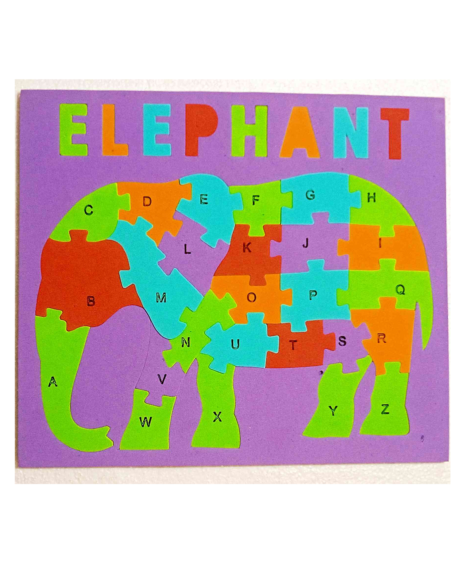 Fingo Brain 6mm Thick EVA Foam Elephant Jigsaw Puzzle Multicolor - 27 Pieces-image-21