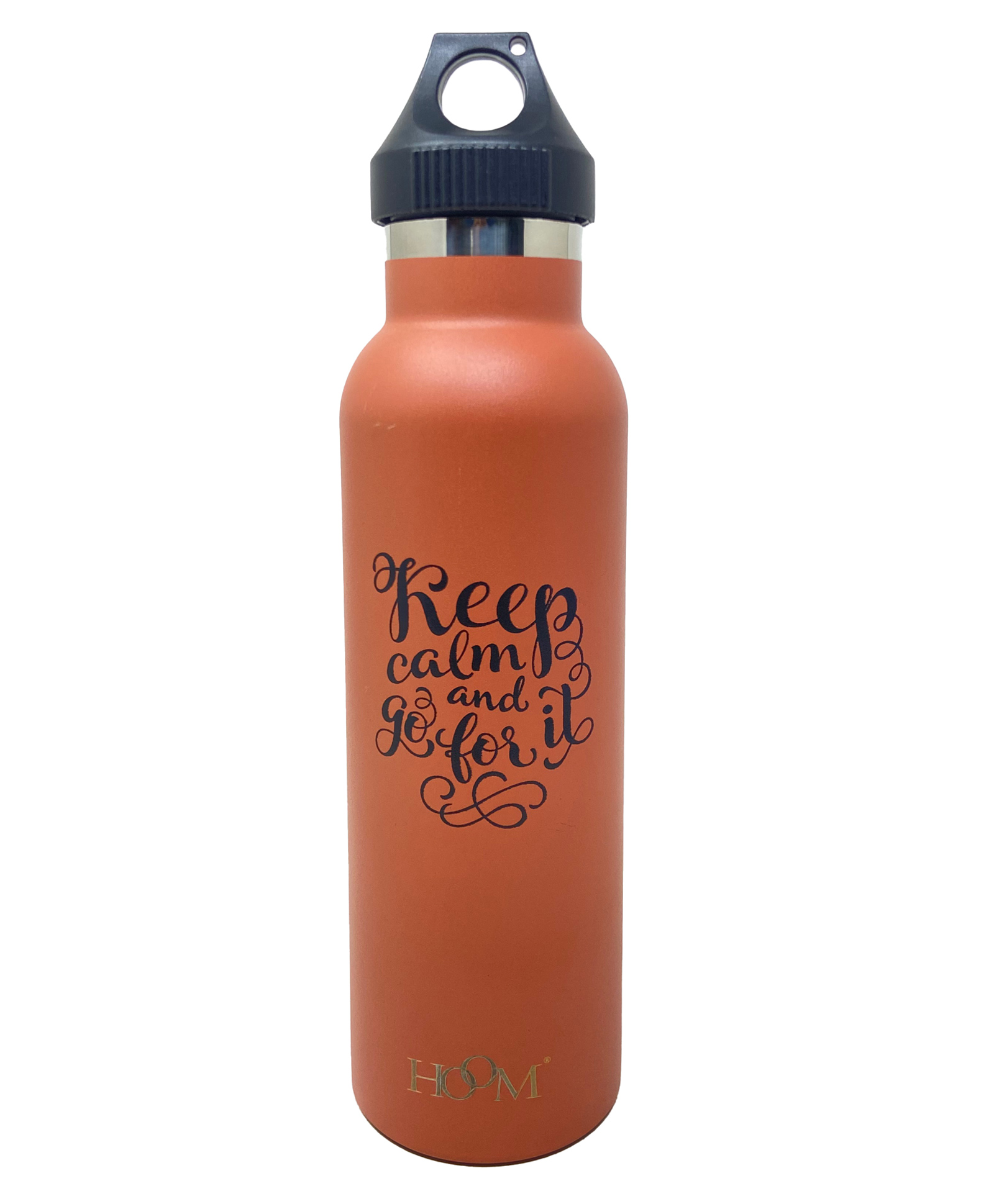 HOOM Vacuum Stainless Steel Insulated Travel Flask with Ceramic Coating Wide Mouth Flex Cap Thermos Leak-Proof Tumble Flask Cup Orange - 750 ml-image-16