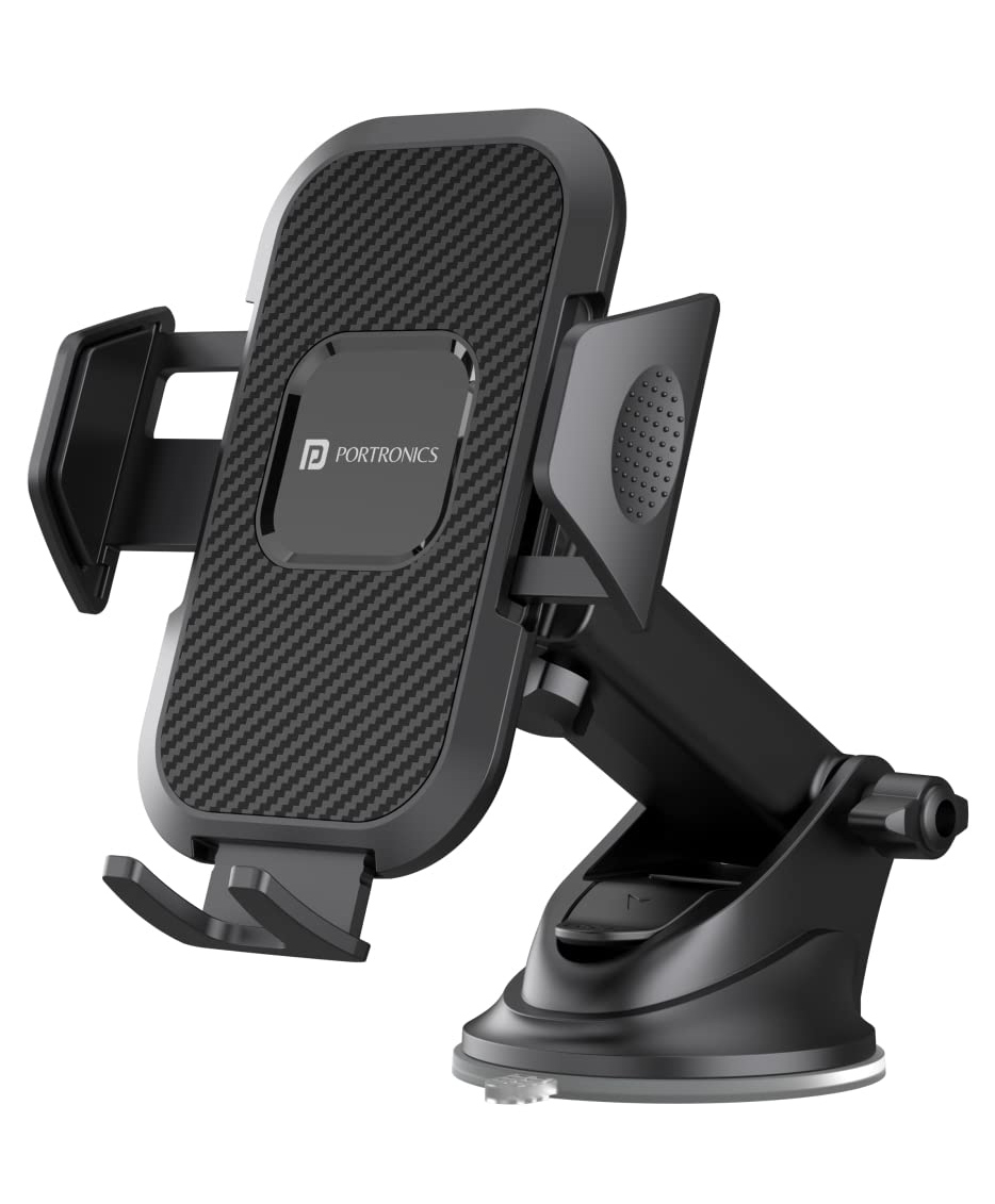 Portronics POR 116_Clamp M Car Mobile Holder - Black-image-47