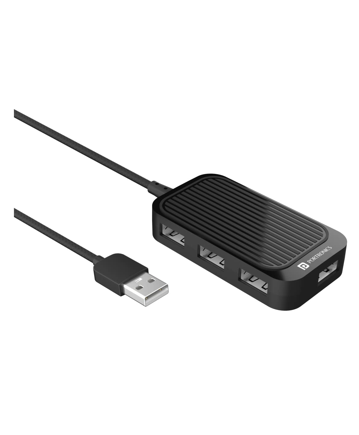 Portronics POR-1634 Mport 4D USB Hub 4-in-1 Multiport USB Dock with Long Cable and up to 480 Mbps High Data Transfer Speed-Black-image-7