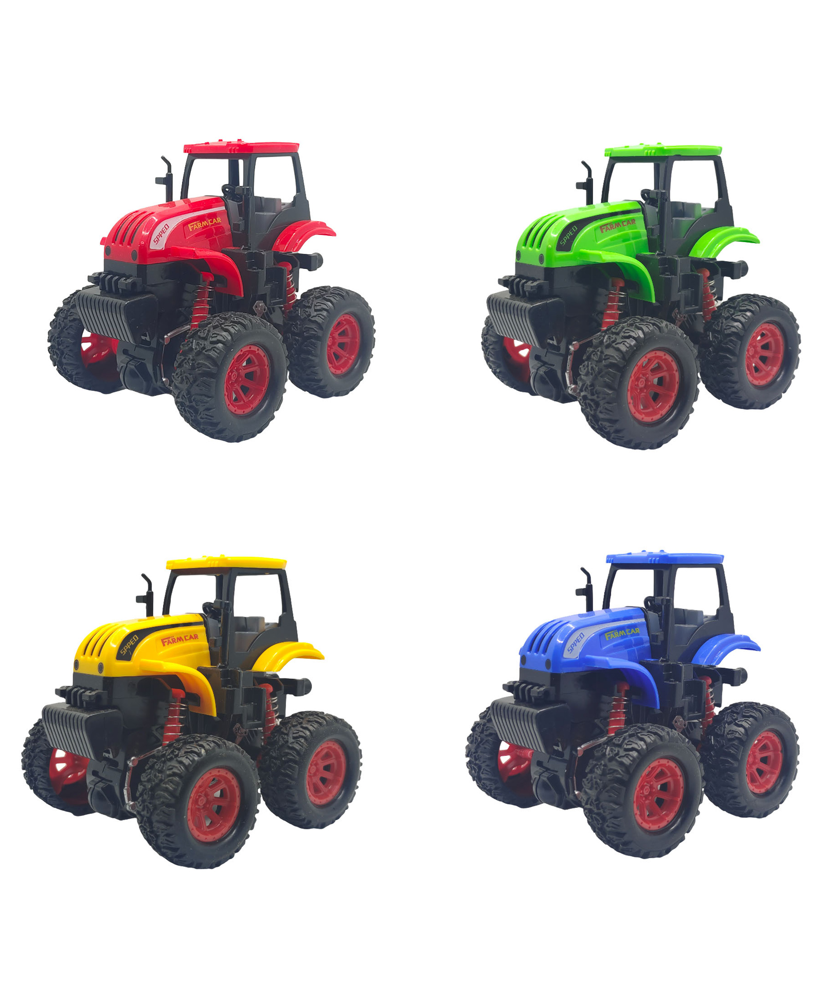 SVE Inertia Friction Power Agriculture Farm Toys Pack of 4  Multicolor-picture-33