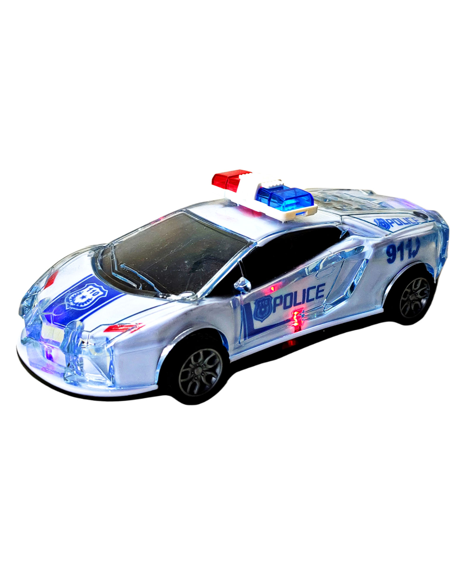 VParents Friction Police Car with Lights and Music - Blue-picture-27