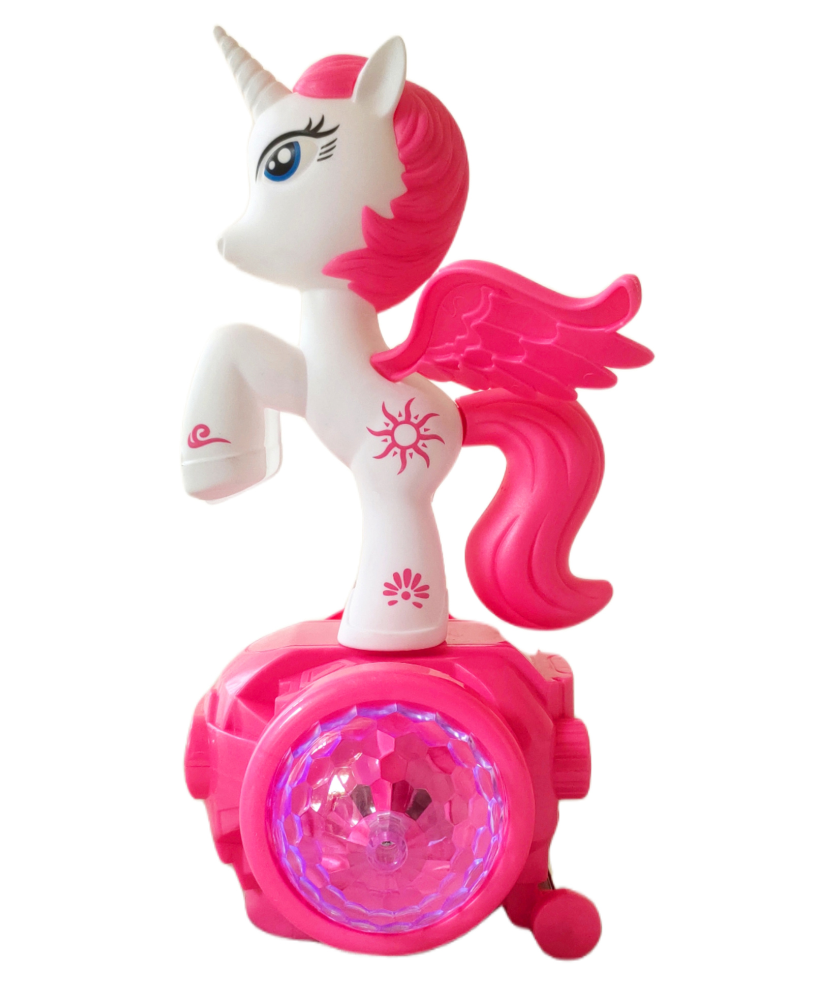 VParents  360 Degree Rotation Musical Horse With 5D Light & Musical Sound Activity Play With Bump & Go Functions - Color & Design May Vary-picture-16