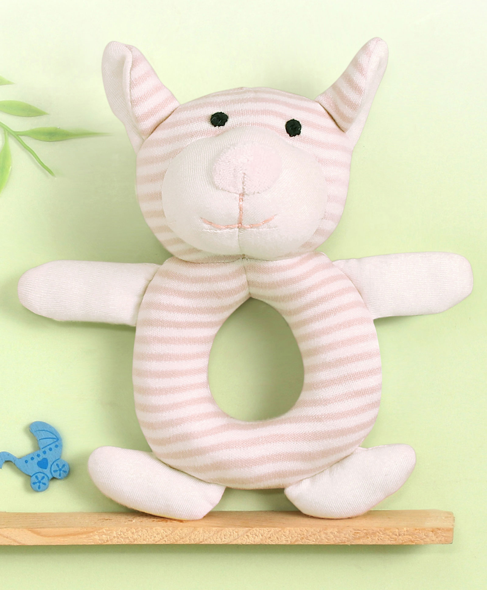Bonfino Cat Soft Rattle  - Pink-picture-21
