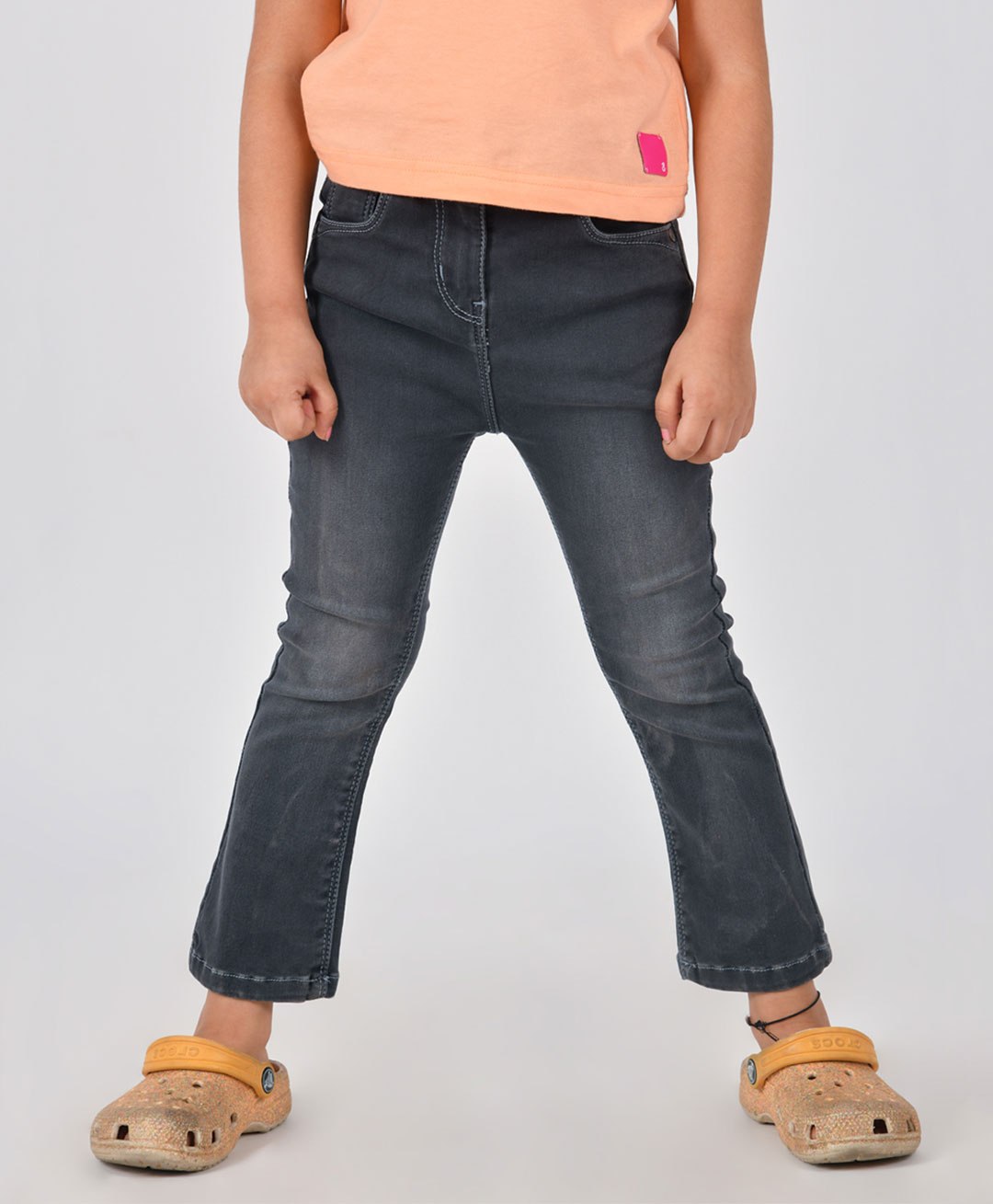 Tales & Stories Light Faded Bootcut Jeans - Grey-picture-11