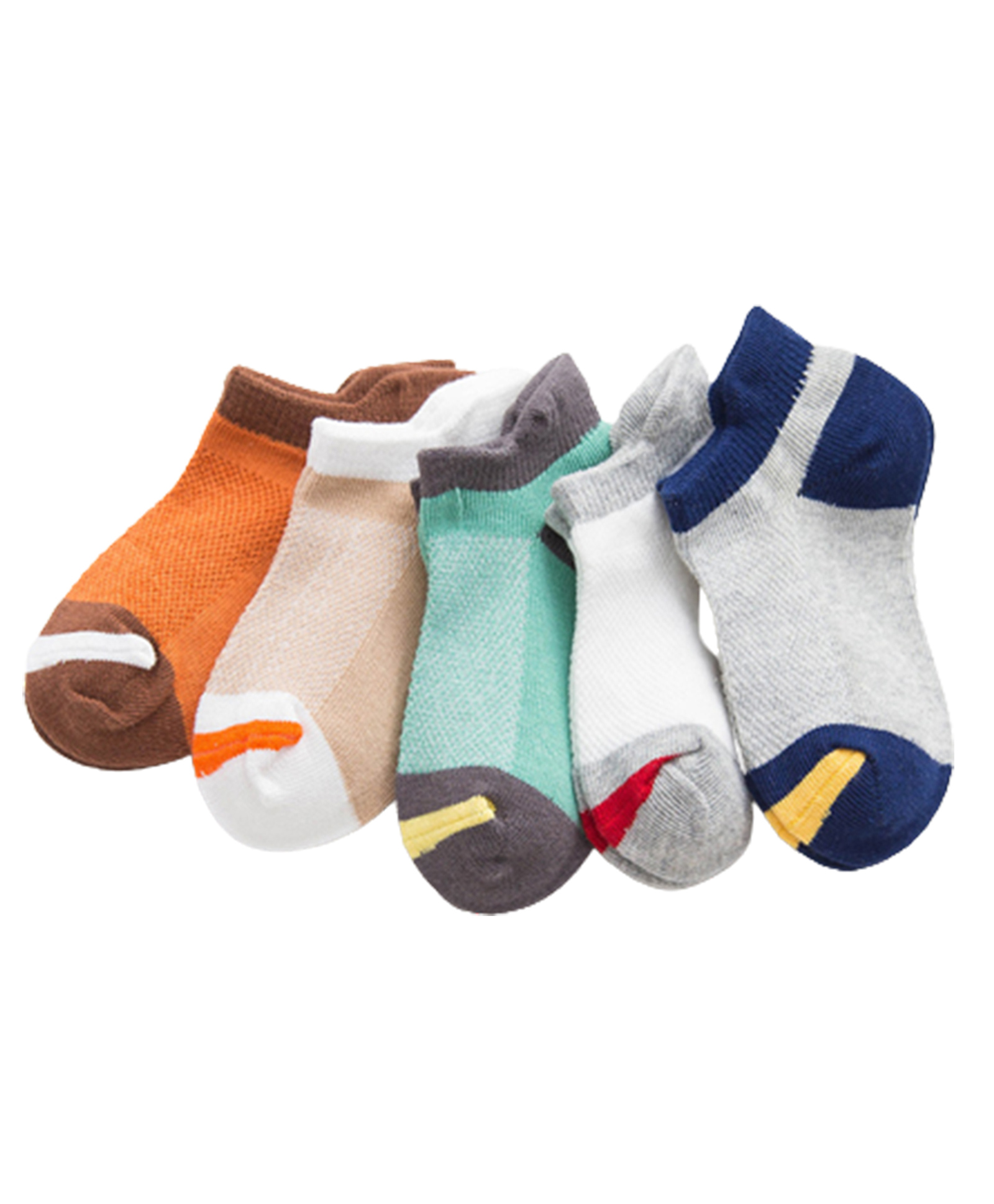MOMISY Ankle Length Antibacterial Socks Multi Design Pack Of 5 - Multicolor-picture-2