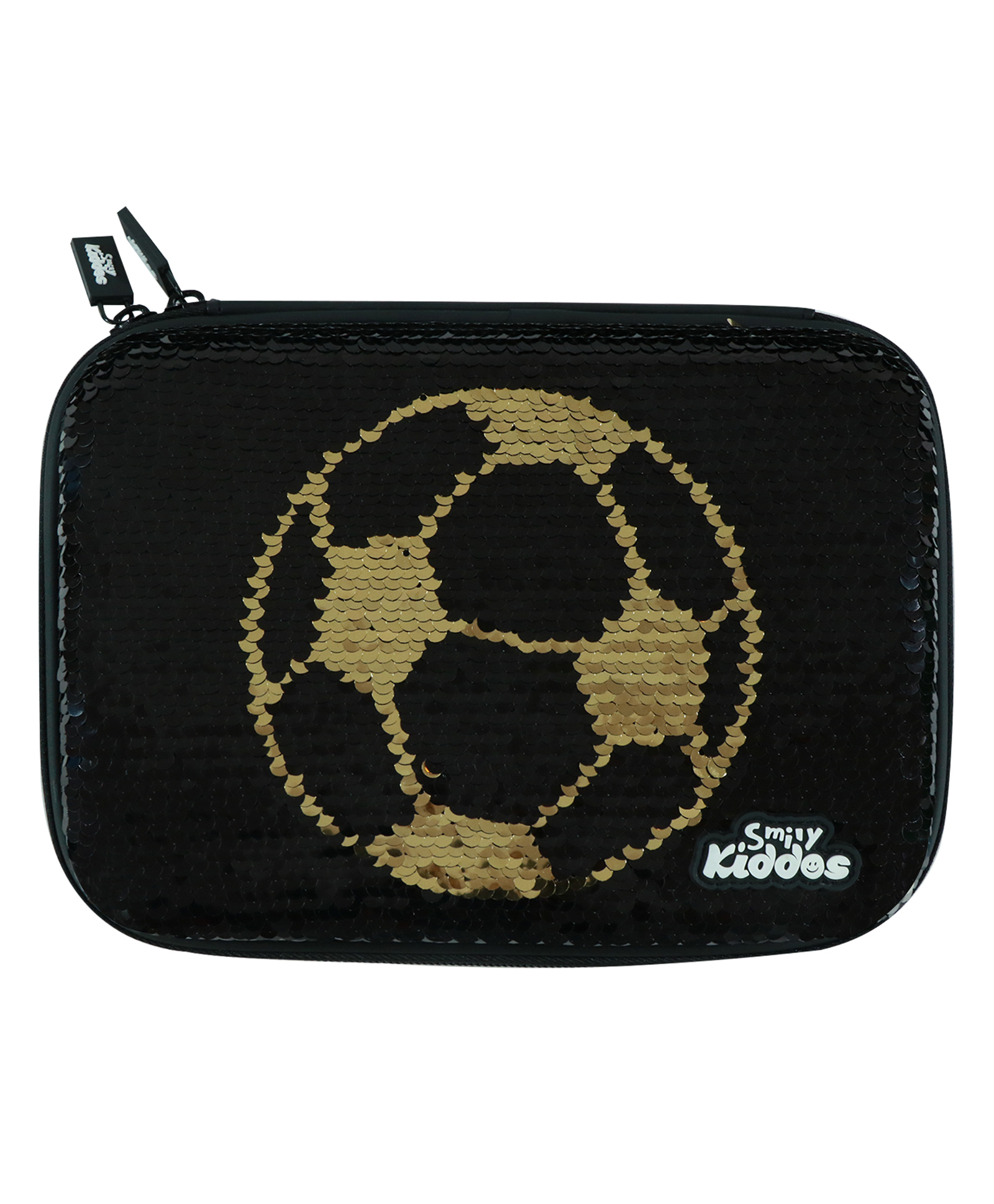 Smily kiddos Bling Pencil Case Foot Ball Theme - Black-image-46