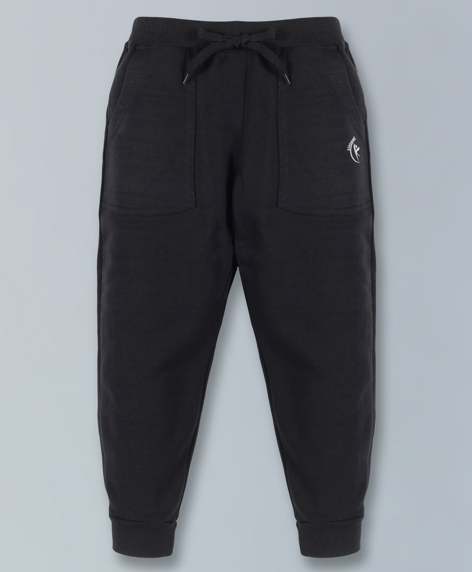 Kiddopanti Placement Printed Track Pants With Front Pocket - Jet Black-image-29