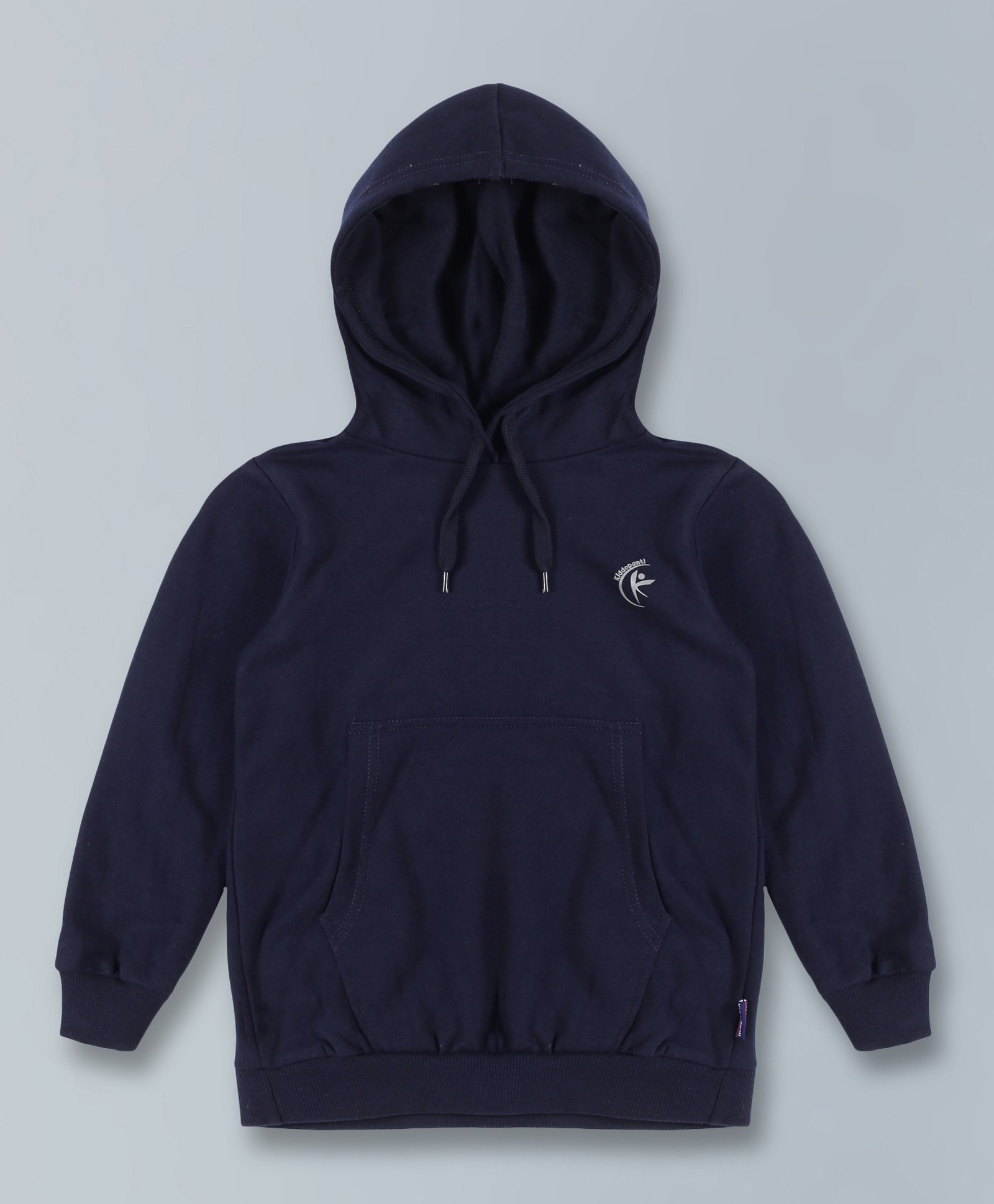 Kiddopanti Full Sleeves Placement Printed Hooded Sweatshirt - Navy Blue-image-17