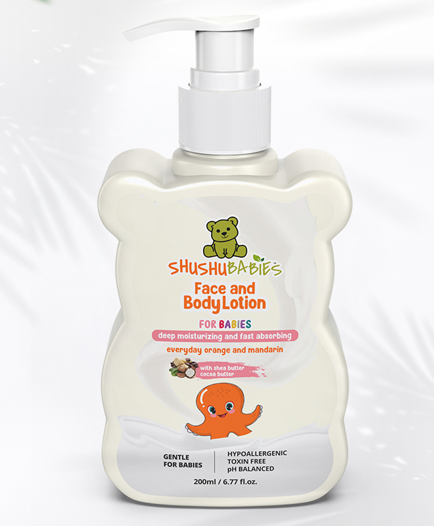 ShuShu Babies Everyday Orange and Mandarin Face and Body Lotion For Babies- 200 ml-picture-12