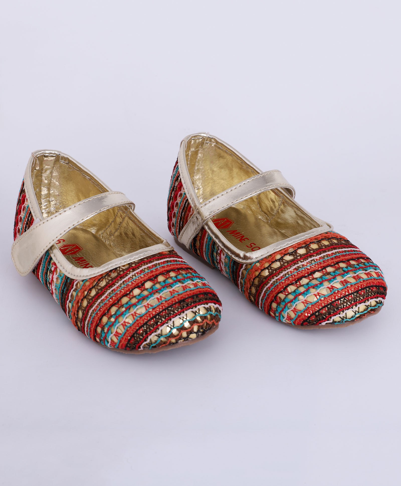 Mine Sole Design Detail Ethnic Bellies - Maroon-image-30