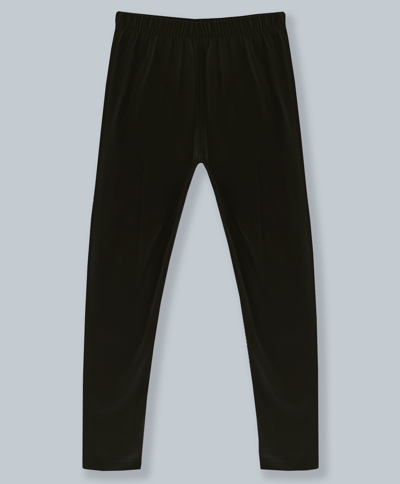 Kiddopanti Solid Ankle Length Legging - Black-image-23