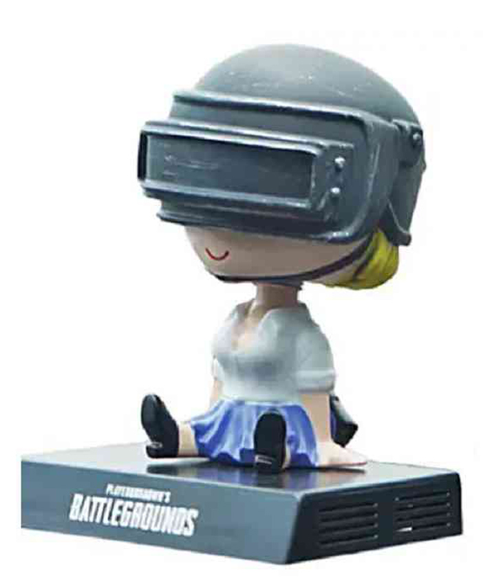 Awestuffs Pubg Diva Warrior Phone Holder Car Decoration Bobblehead Action Figure - Height 11.9 cm-image-36