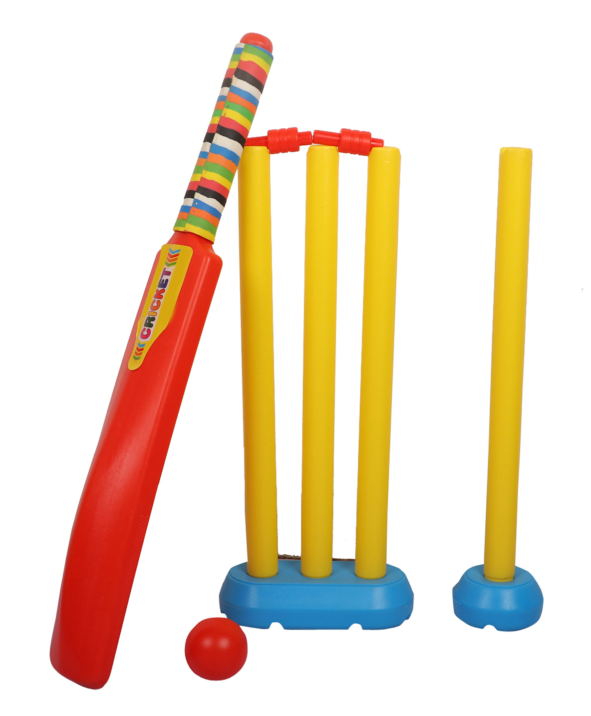 Mingkids Cricket kit for Kids Plastic Set for Activity Bat & Ball Set Playing Outdoor and Indoor Baby Sports Game Toy Best Birthday - (Colour May Vary)-picture-17