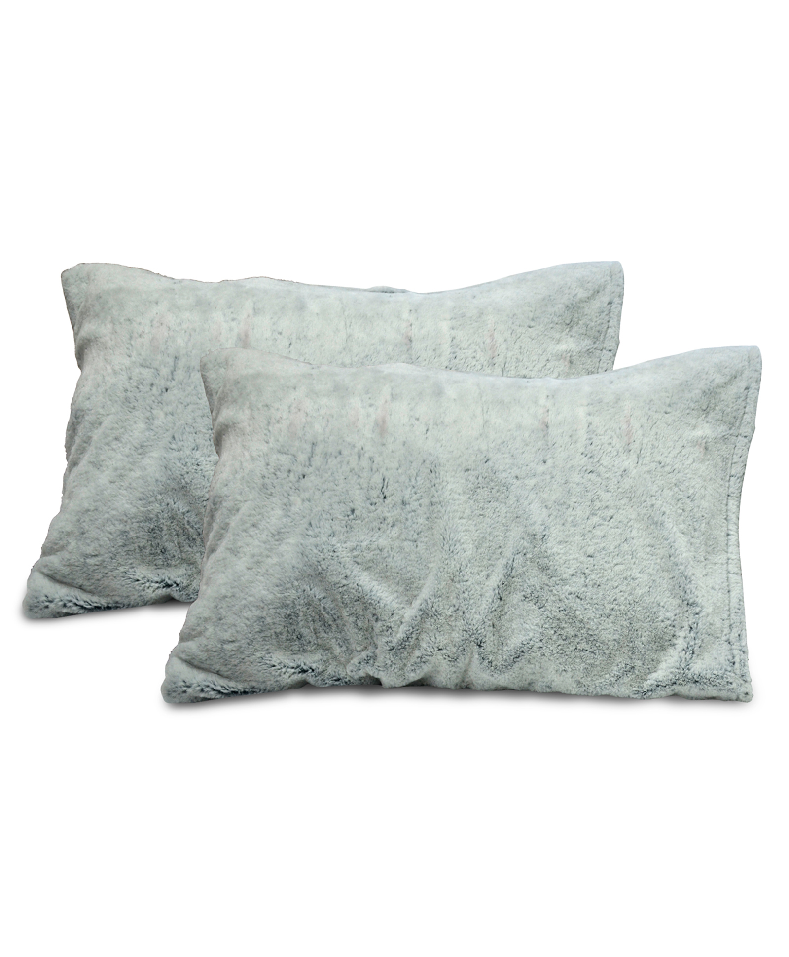 Divine Casa Fluffy Fur Pillow Cover Pack Of 2 - Black-image-23