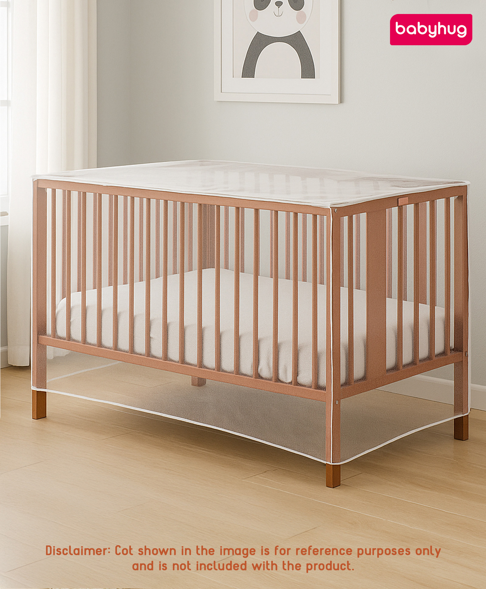 Babyhug Multipurpose Breathable Mosquito Net - White (Cot Not Included)-image-14