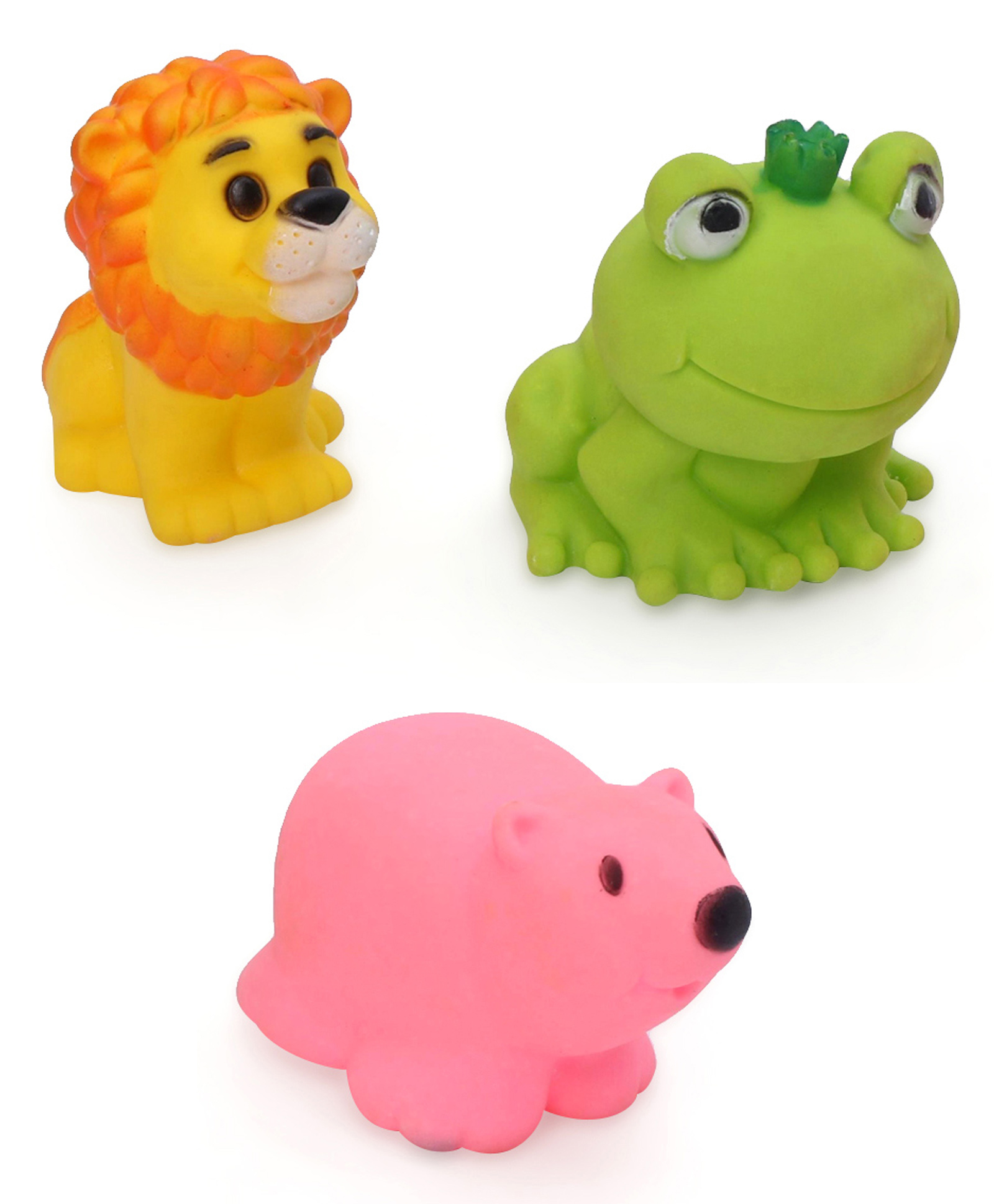 Ratnas Squeezy Animal Shaped Bath Toys Pack of 3 - Multicolor-picture-44