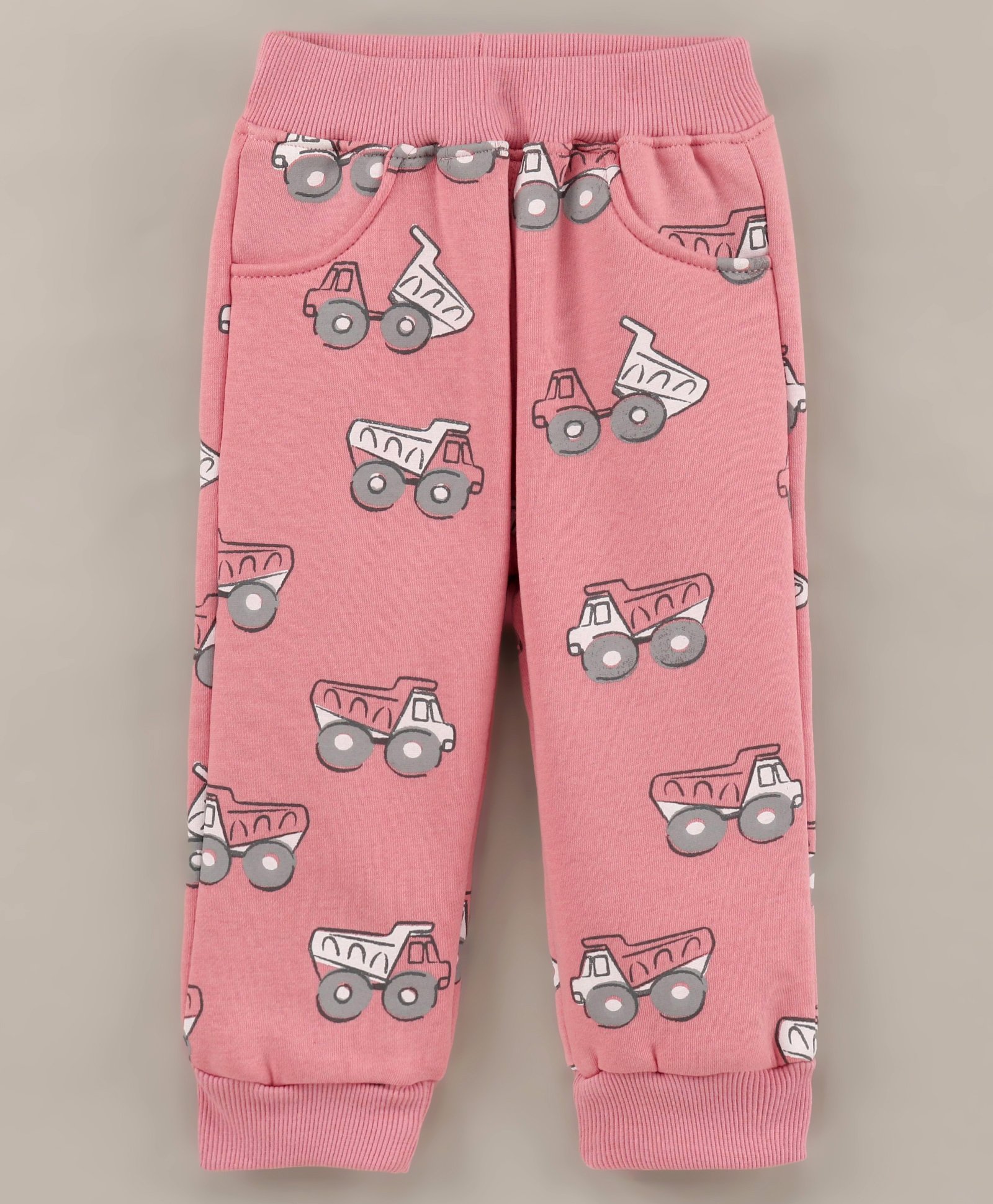 Little Kangaroos Full Length Truck Printed Lounge Pant - Pink-picture-11