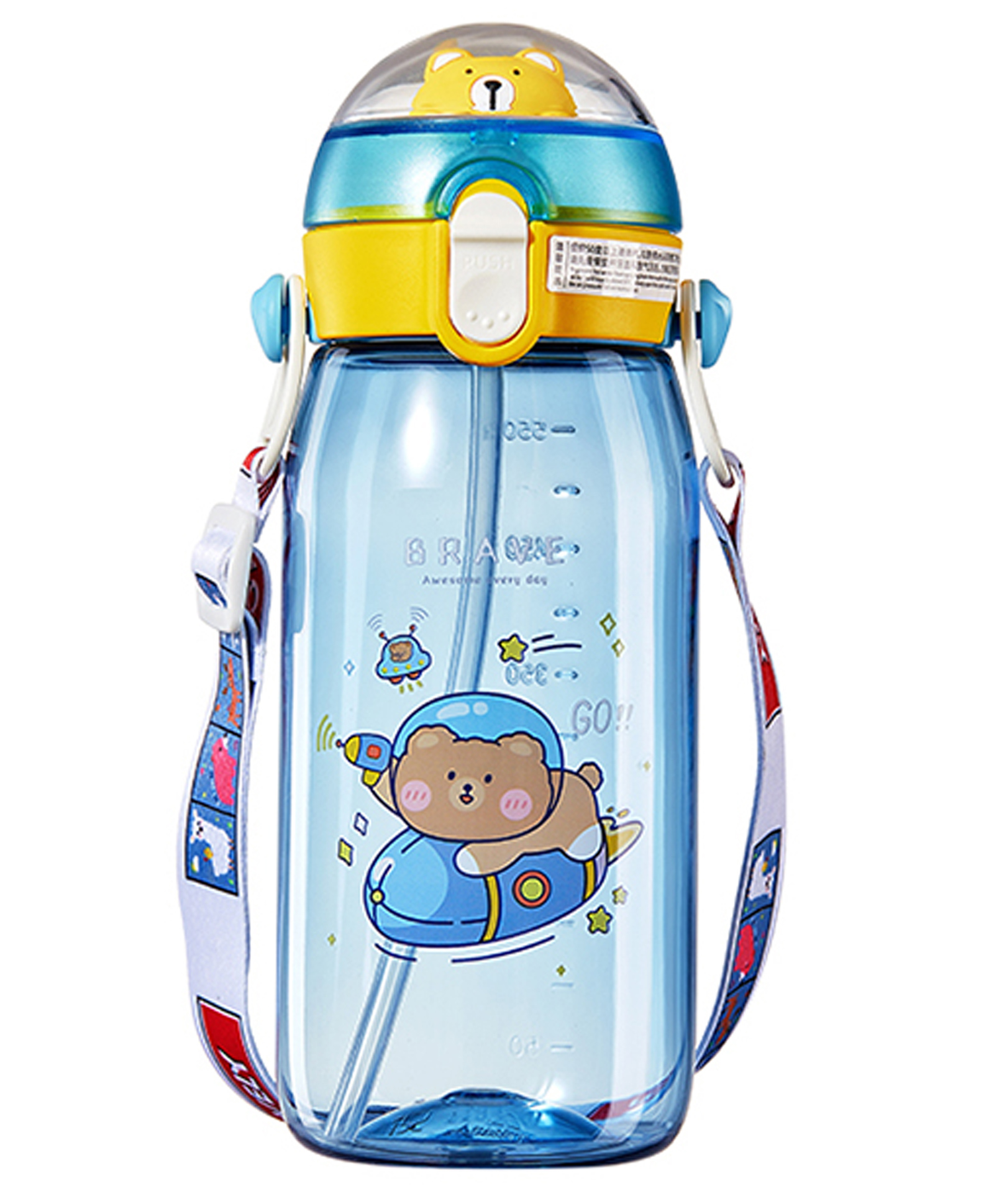 SANJARY Water Bottle 550 ml (Color May Vary)-image-30