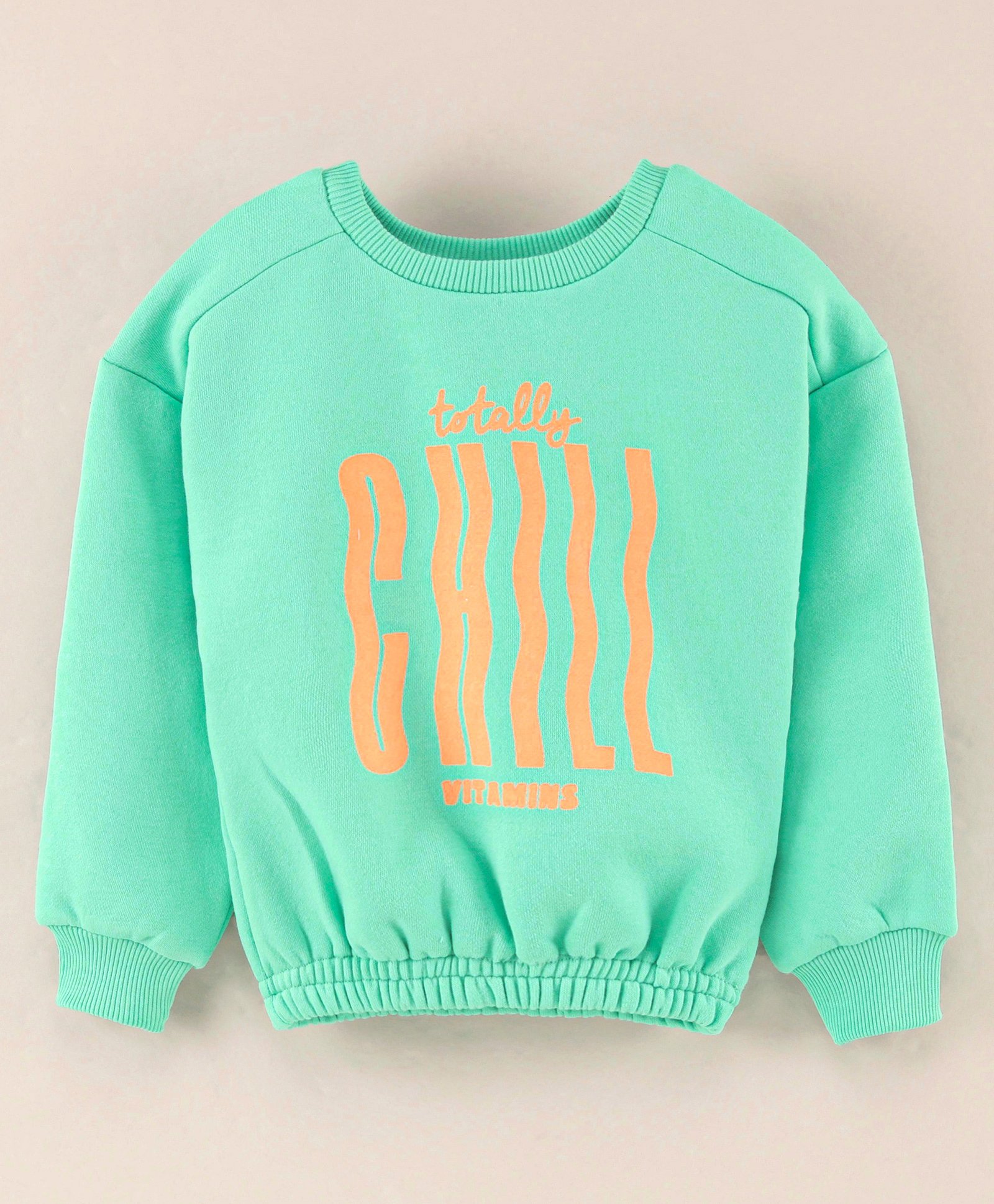 Vitamins Full Sleeves Sweatshirt Text Printed - Neon Aqua-picture-30