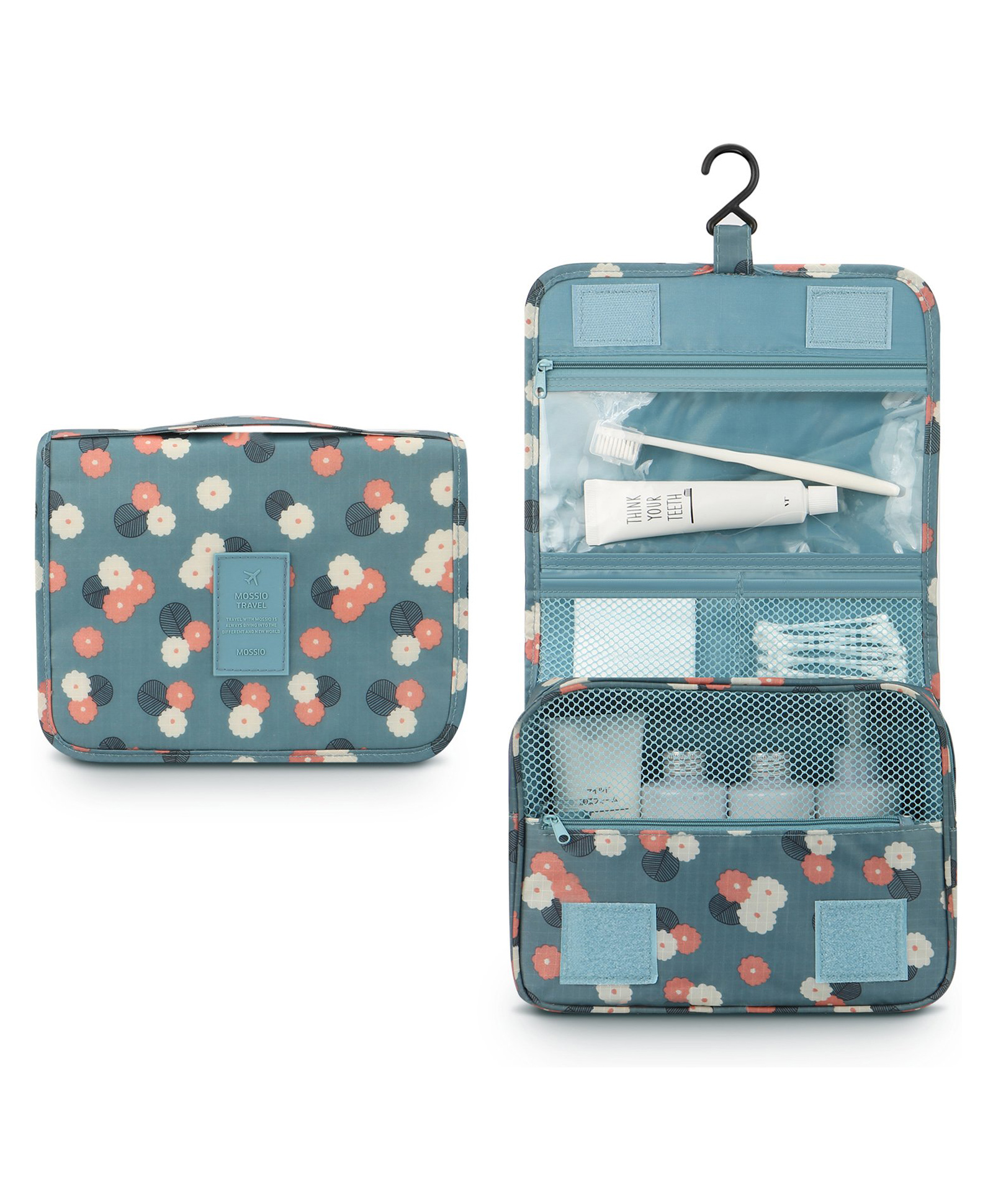 Mihar Essentials Hanging Travel Toiletry Kit Bag Cosmetic - Blue-picture-16