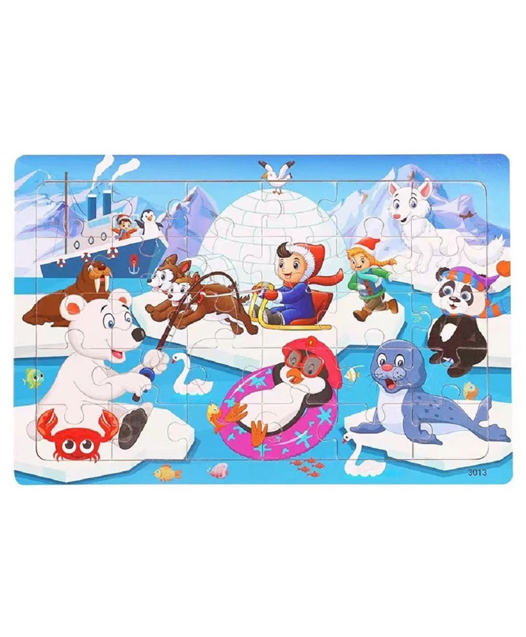 ChocozoneSnow Animals Theme Jigsaw Puzzle Multicolor - 30 Pieces-image-44
