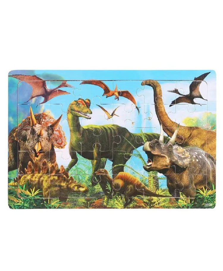 Chocozone Dinasour Theme Jigsaw Puzzle Multicolor - 30 Pieces-picture-11
