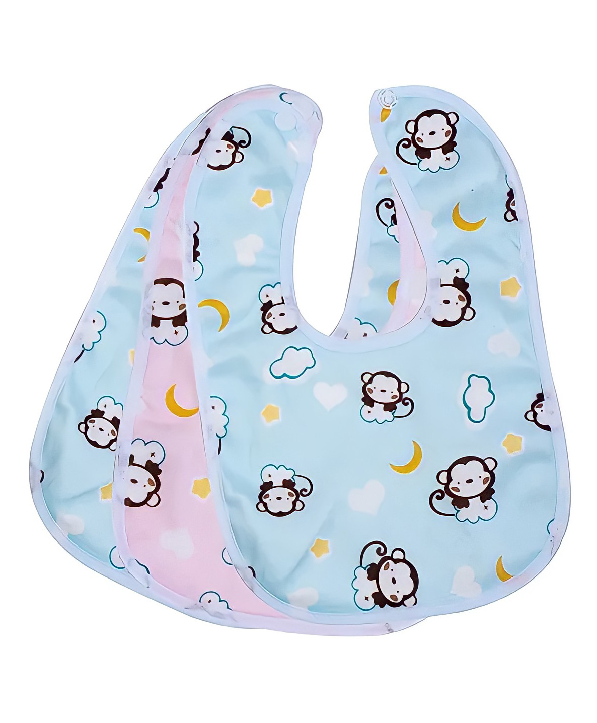 Fingo Brain Baby Bibs Set of 3 - Multi-color-picture-11
