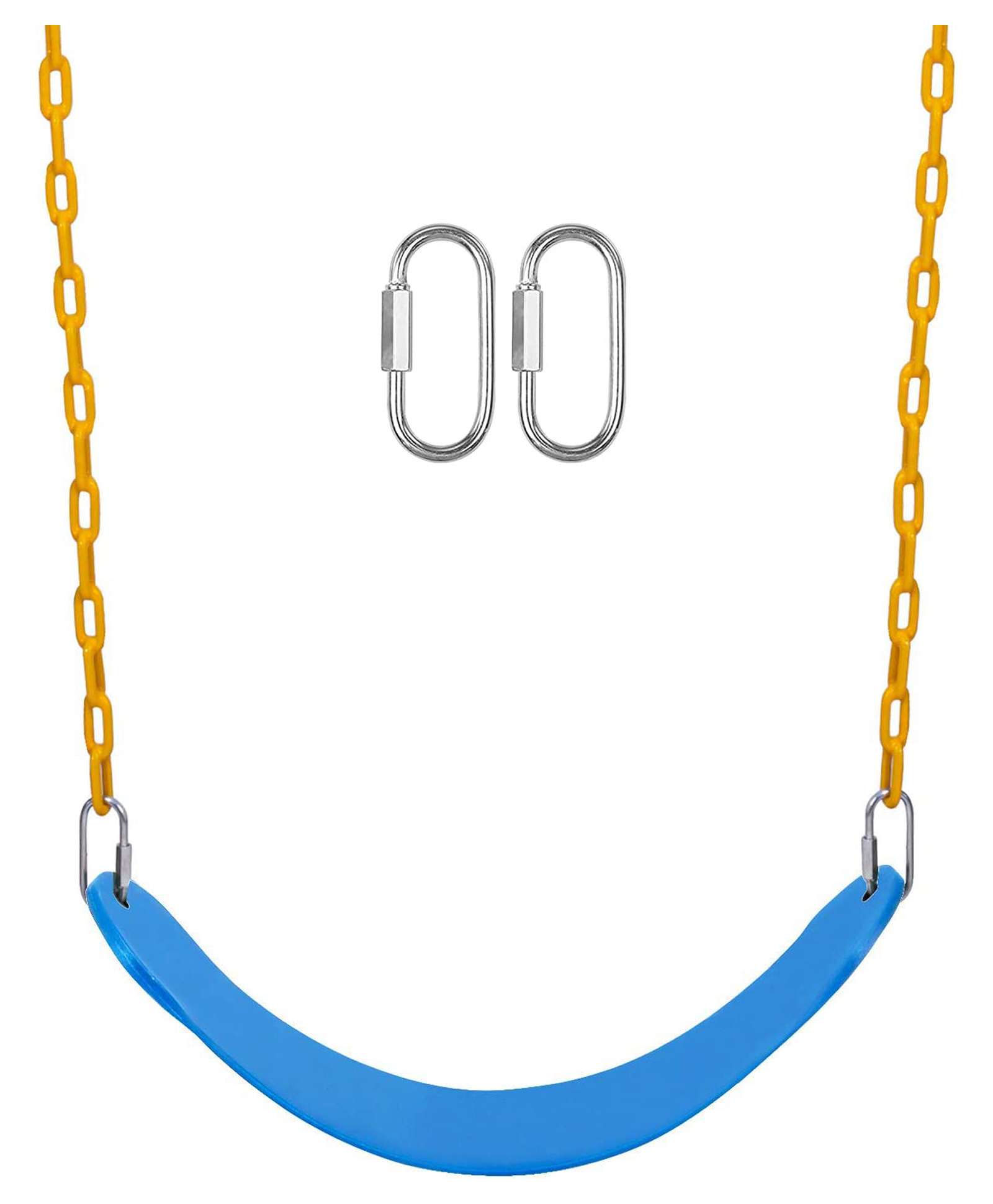 Reznor Flexible Swing Seat with 1.5 Meter Plastic Coated Chain for Kids - Blue and Yellow-image-22