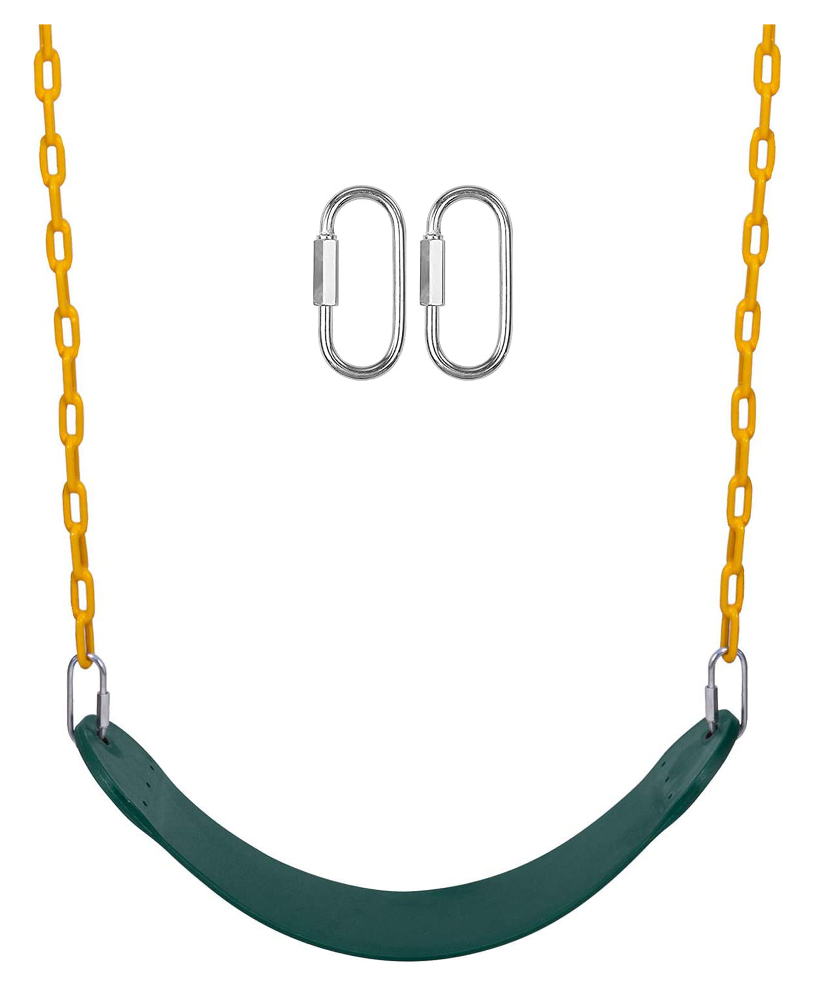 Reznor Flexible Swing Seat with 1.5 Meter Plastic Coated Chain for Kids - Green and Yellow-picture-10