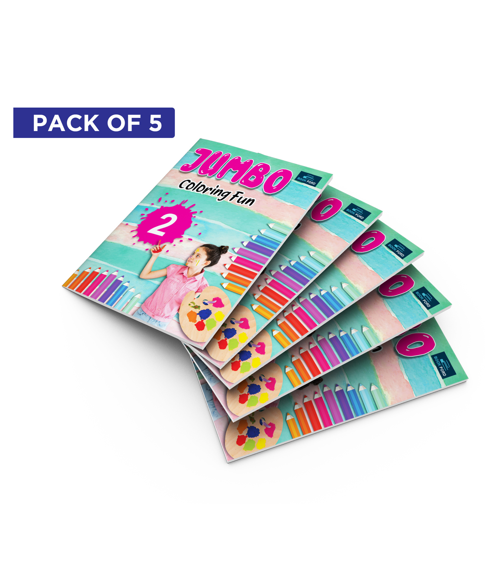 Jumbo Copy Coloring Book 2 Pack Of 5 - English-image-7