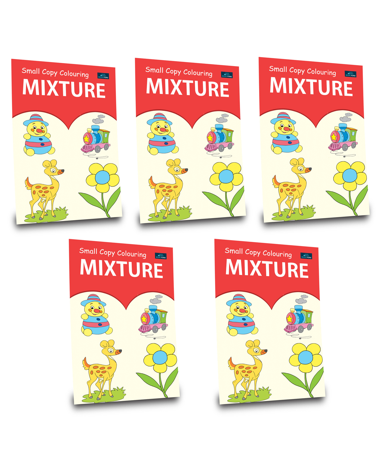 Book Ford Publications Small Copy Colouring Mixture Books Pack Of 5 - English-image-28