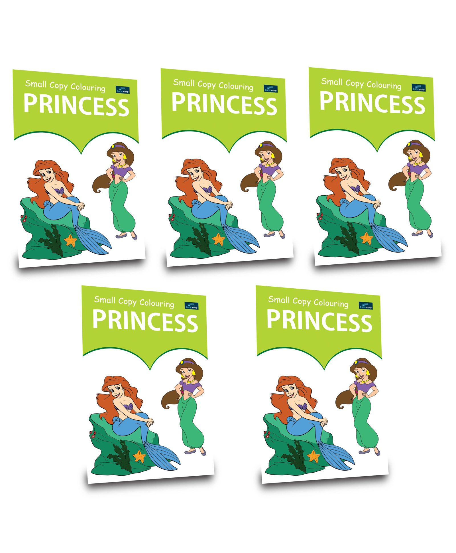 Book Ford Publications Small Copy Colouring Princess Books Pack Of 5 - English-image-6
