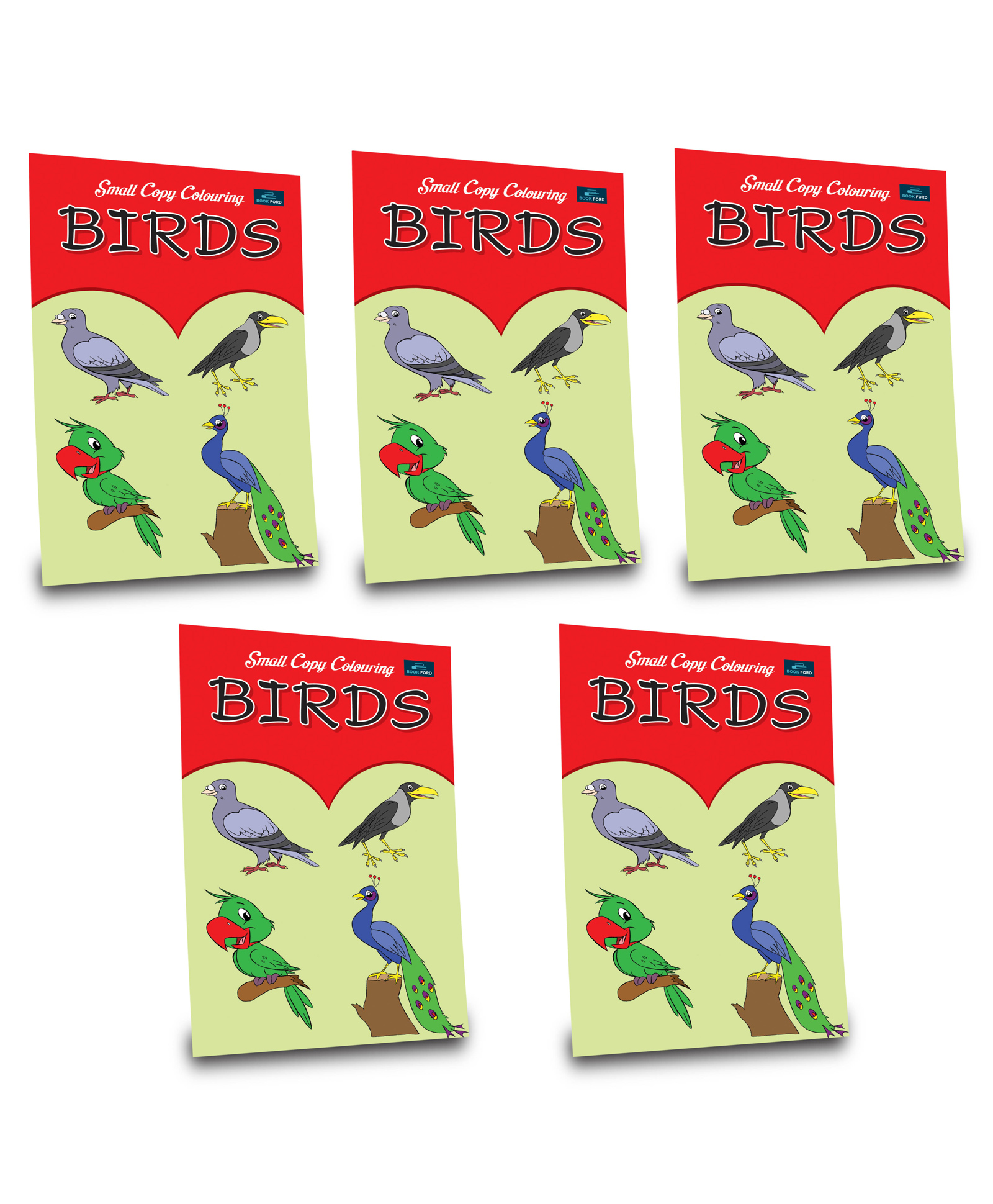 Book Ford Publications Small Copy Colouring Birds Books Pack of 5 - English-image-48
