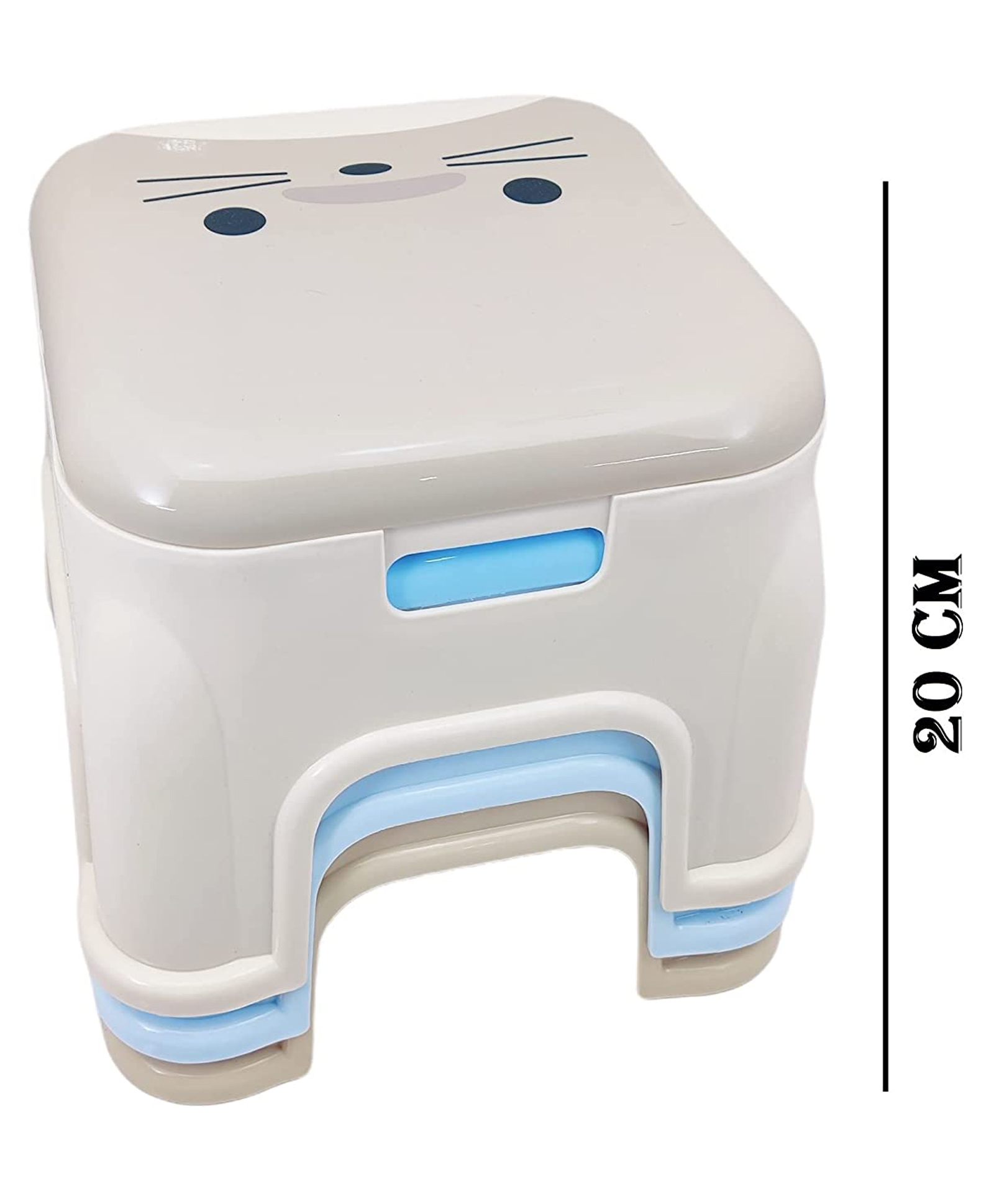 SKB Cute Sitting Plastic Stool for Kids (Color May Vary)-picture-17