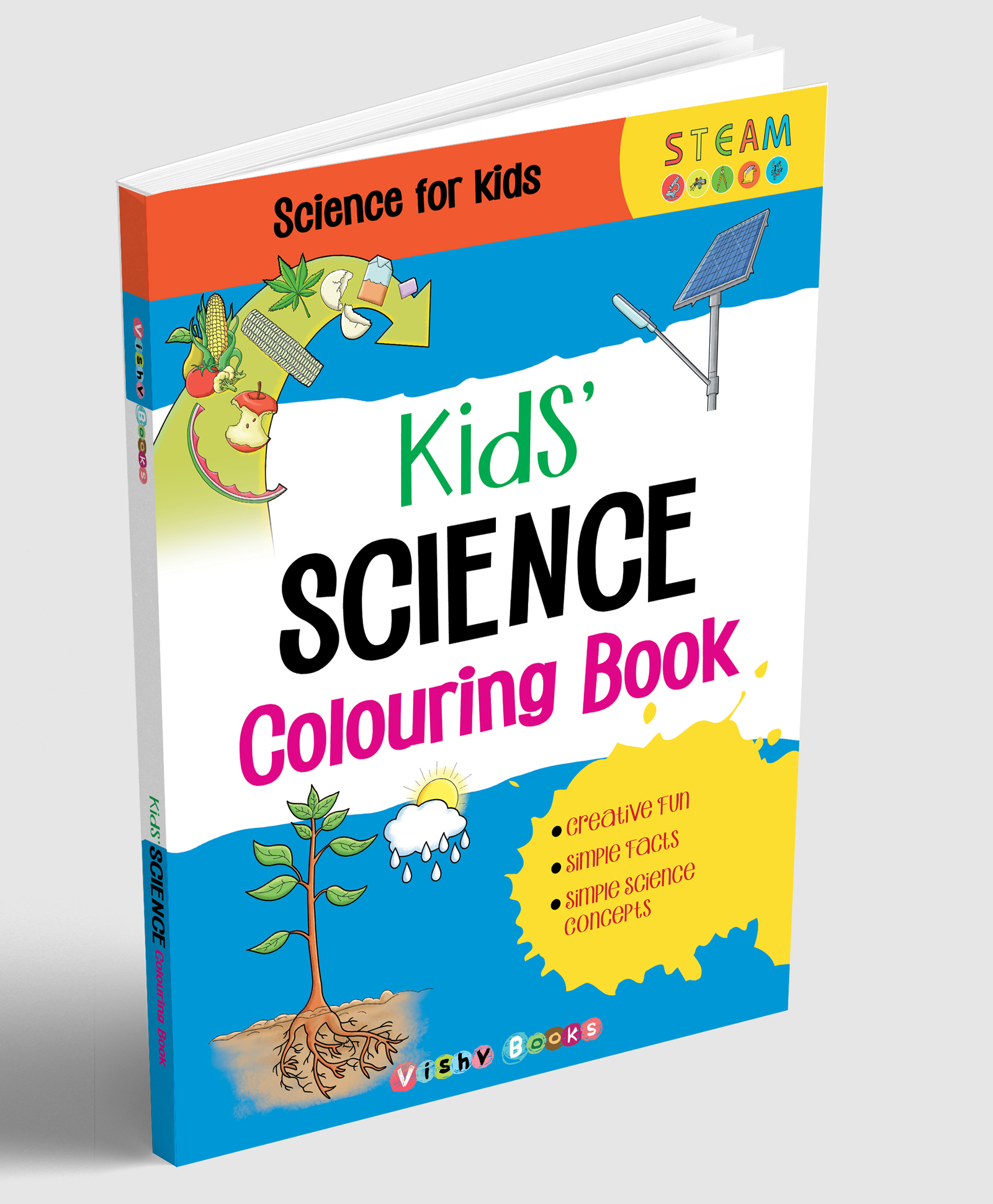 vishv books Kid's Science Colouring Book STEAM-English-picture-9