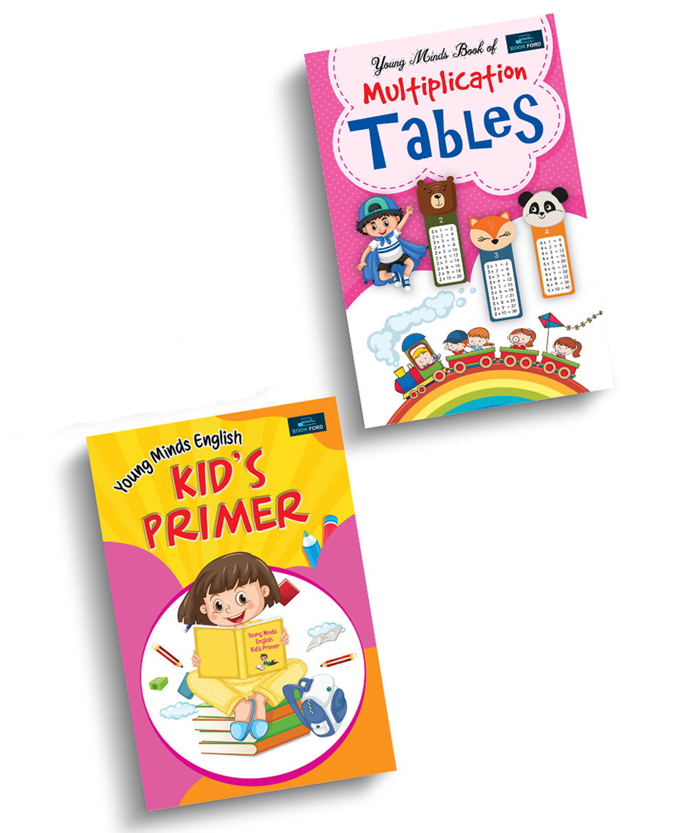 Young Minds Table Book & Kids Primer Pack Of 2 - English-image-0