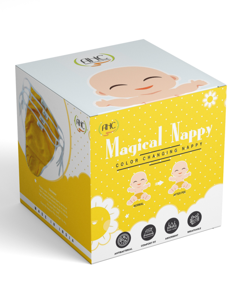 zikku Ahc Magic Nappy Changes Its Colour When Baby Pee Ultra Soft Pack Of 5 Duck Design - Multi-picture-12