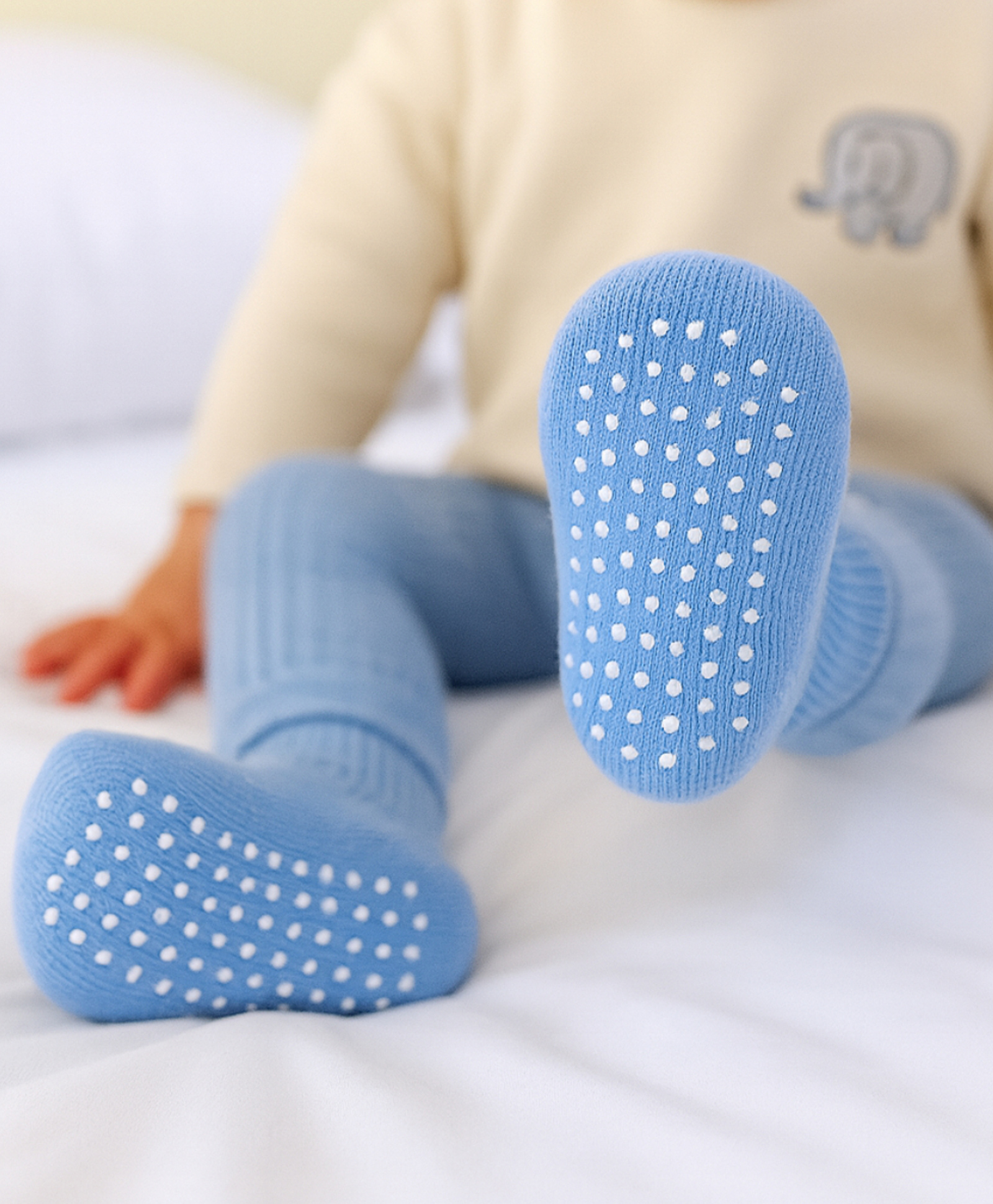AHC Baby Breathable Anti Slip Ankle Length Kids Socks - Blue-image-47