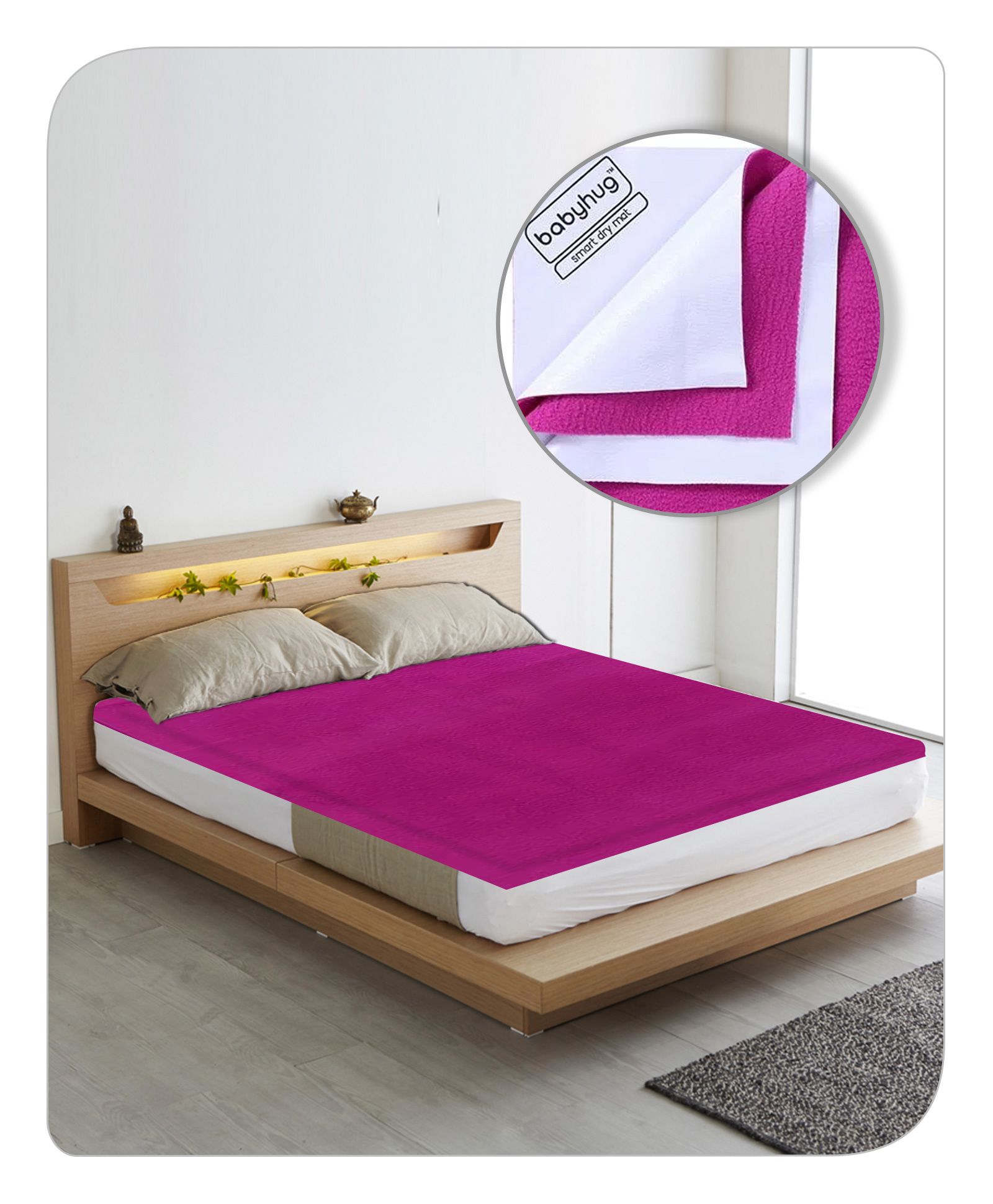 Babyhug Smart Dry Bed Protector Sheet - Orchid Online in at Best Price from - 1206000