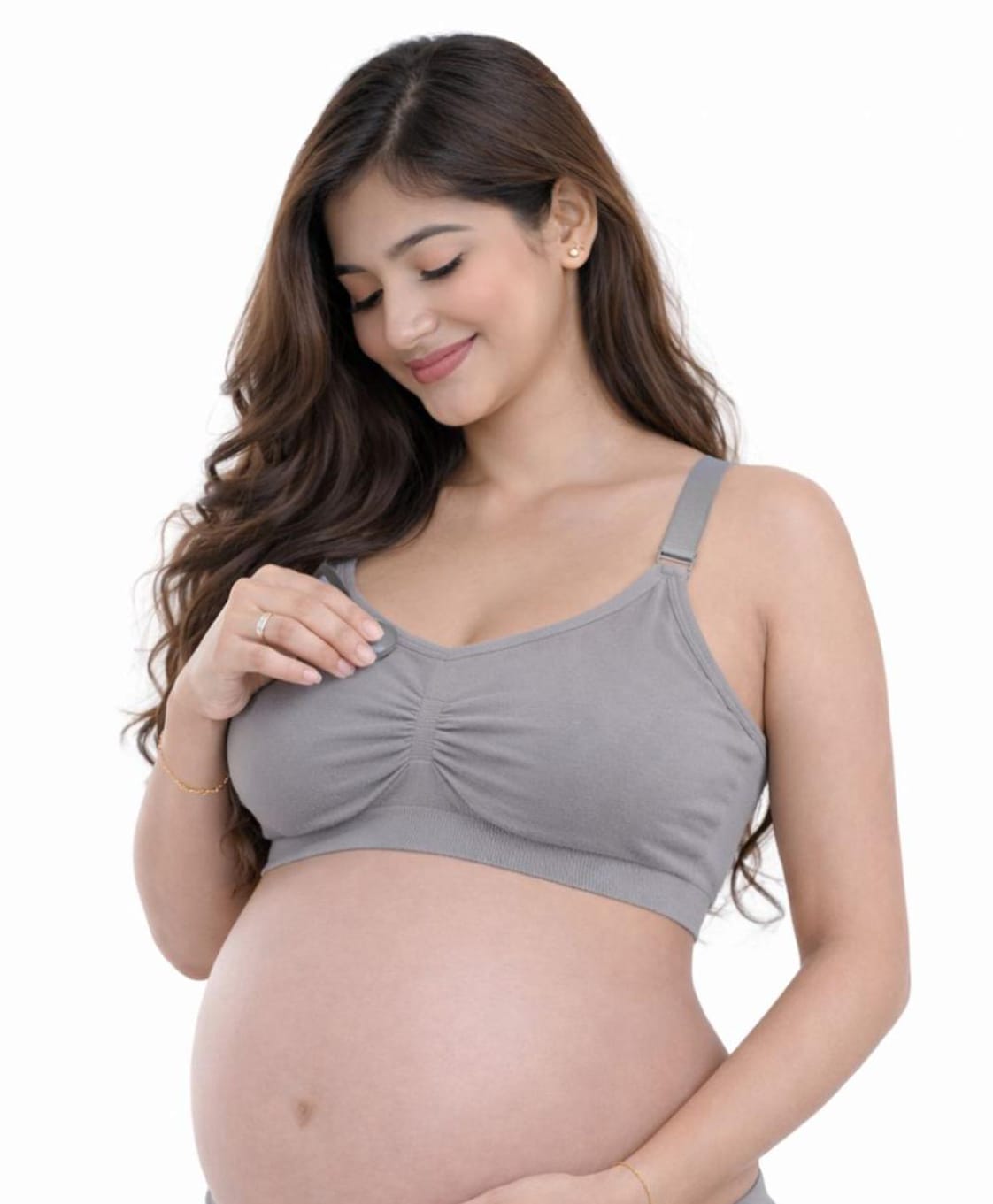 AHC Nursing Feeding Maternity Bra - Grey-image-46