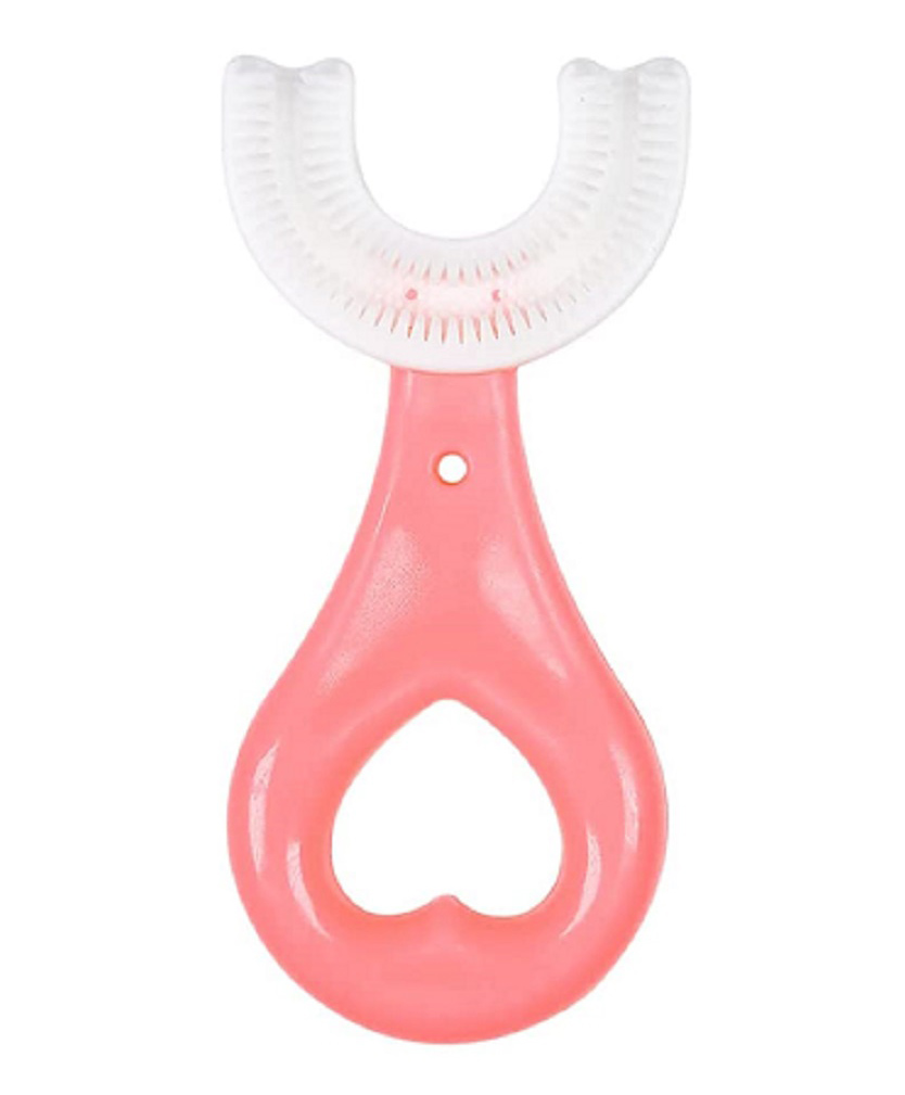 Basics Kids U Shaped Toothbrush Super Soft Bristles -Pink-image-47