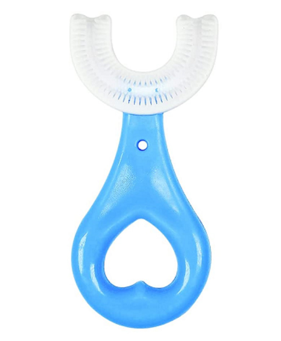 Basics Kids U Shaped Toothbrush Super Soft Bristles - Blue-image-48