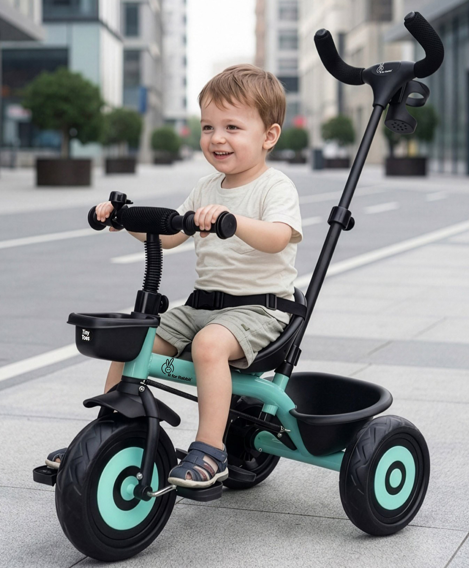 R for Rabbit Tiny Toes T20 Ace Tricycle Lake (Wheel Design May Vary)-picture-20