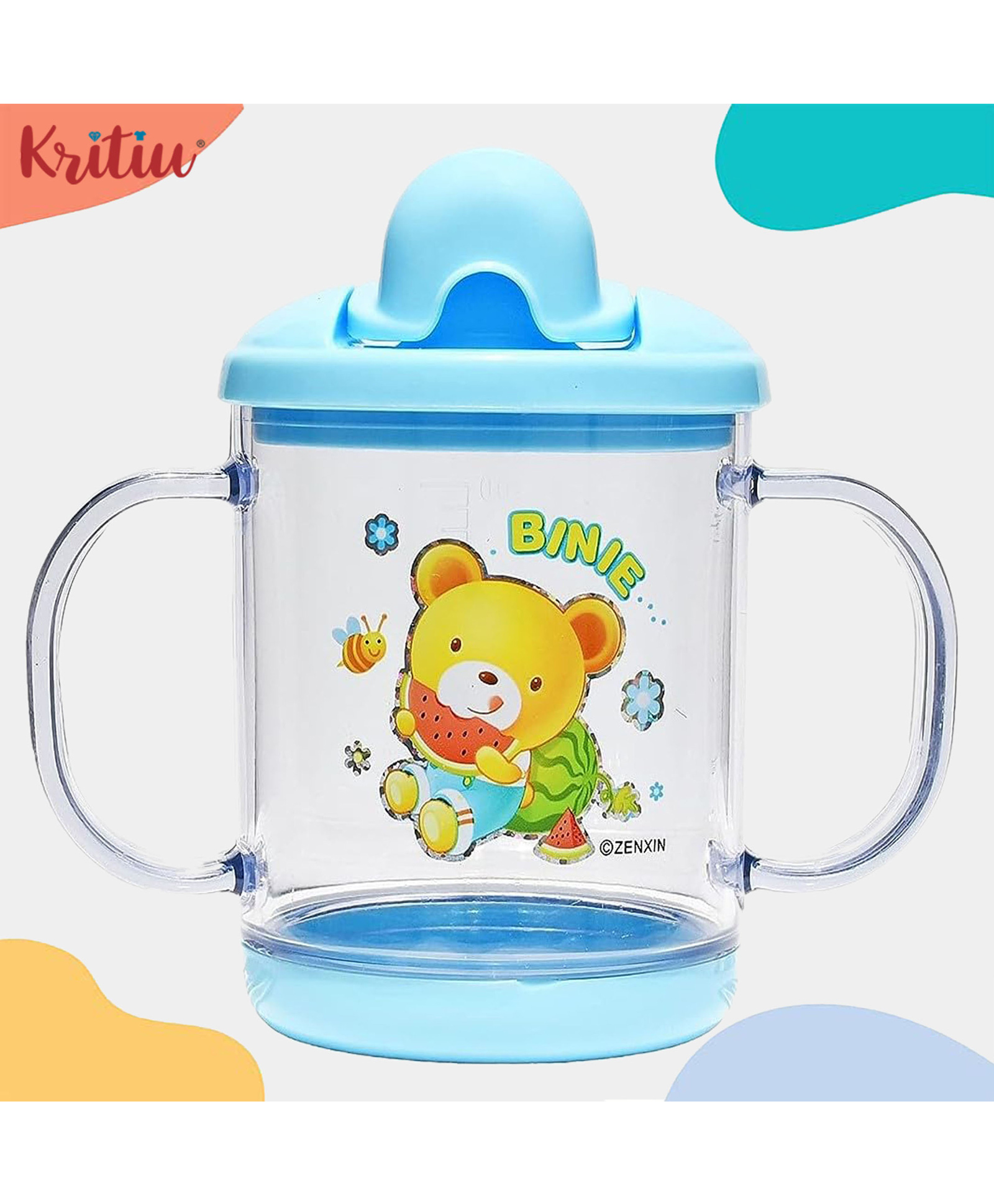 Kritiu Baby Sippy Spout Cup With Handles 200 ml-picture-7