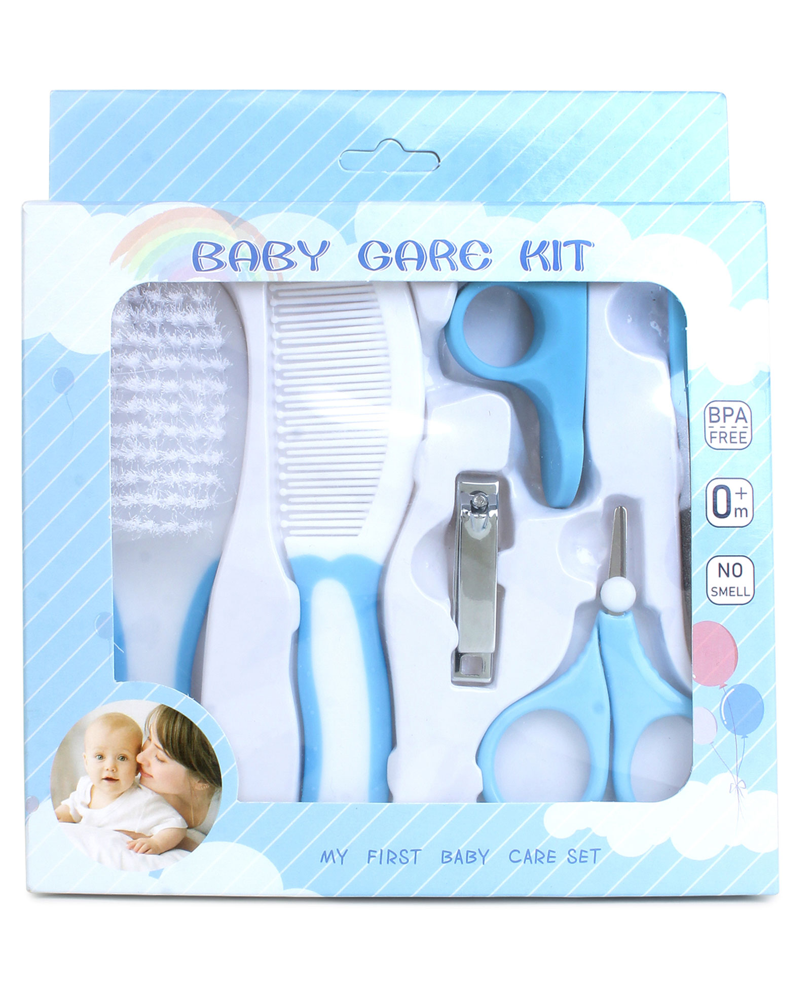 Kritiu Baby Grooming Care Kit Set Of 6 Blue-picture-33