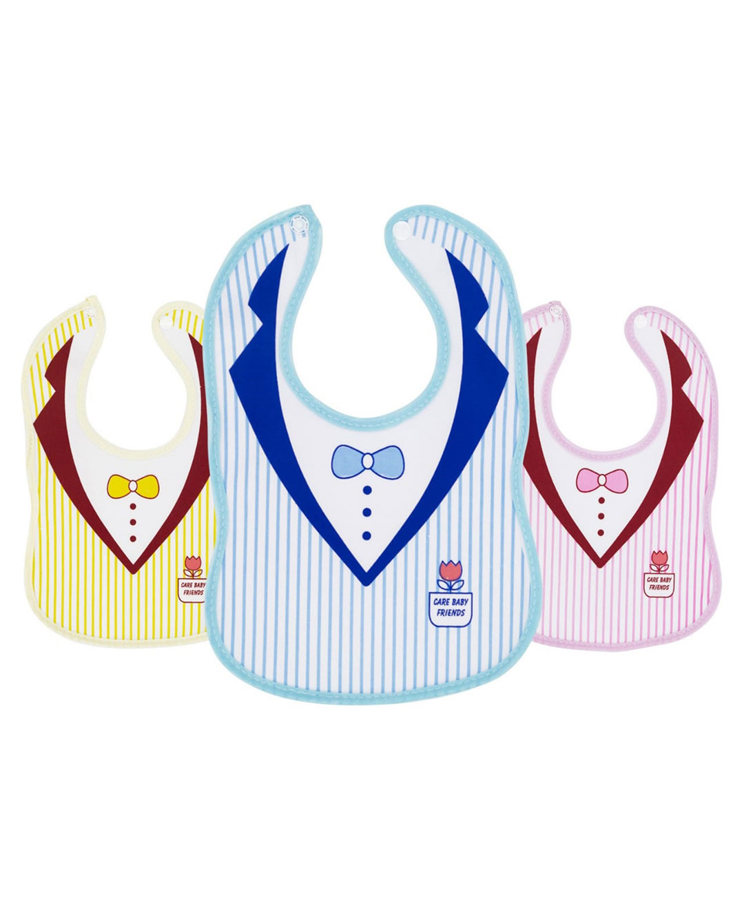 Kritiu Baby Tie Printed Bibs Pack Of 3-picture-23