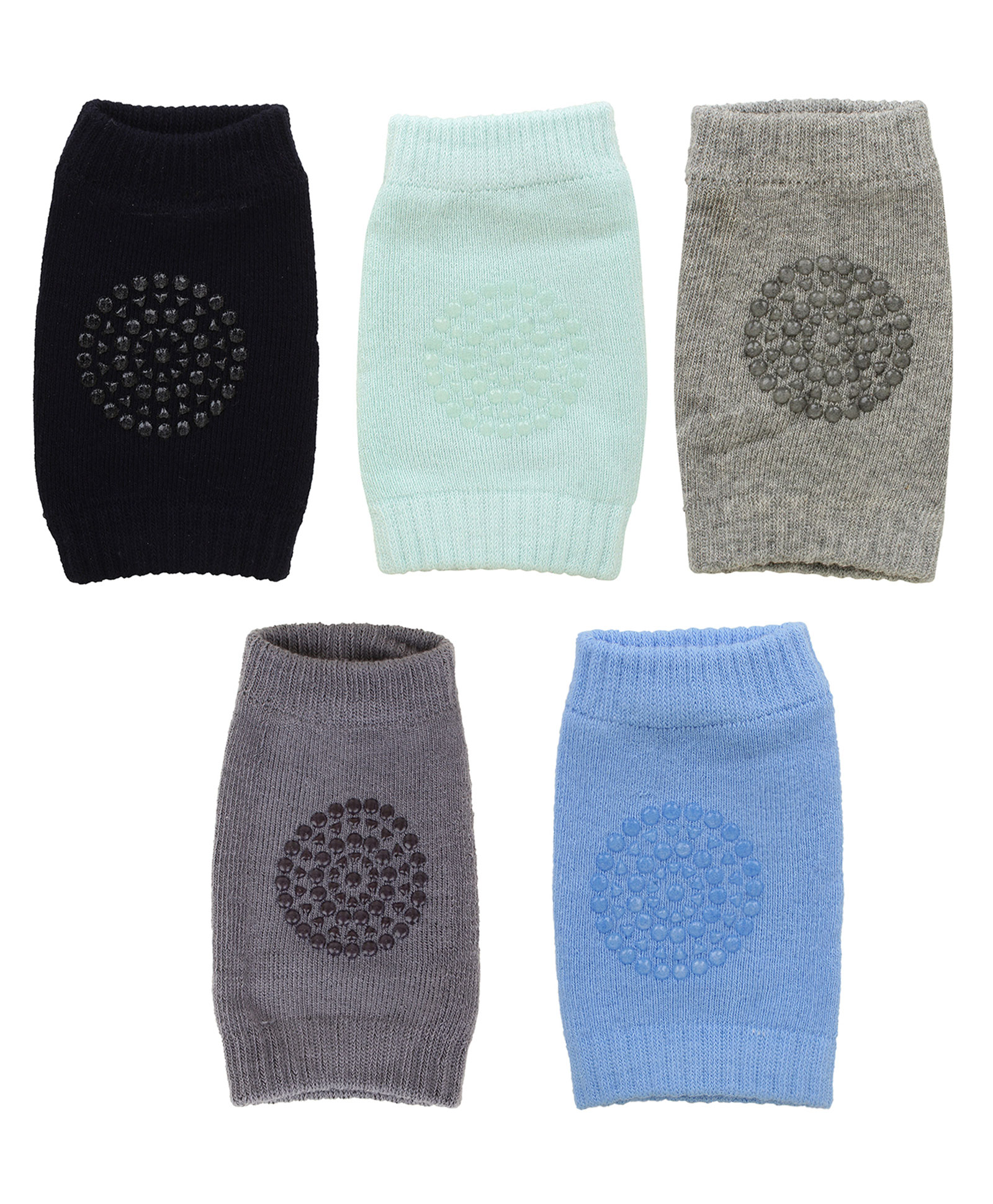 Kritiu Anti Slip Padded Baby Knee Pad Pack of 5 - Multicolor-picture-7