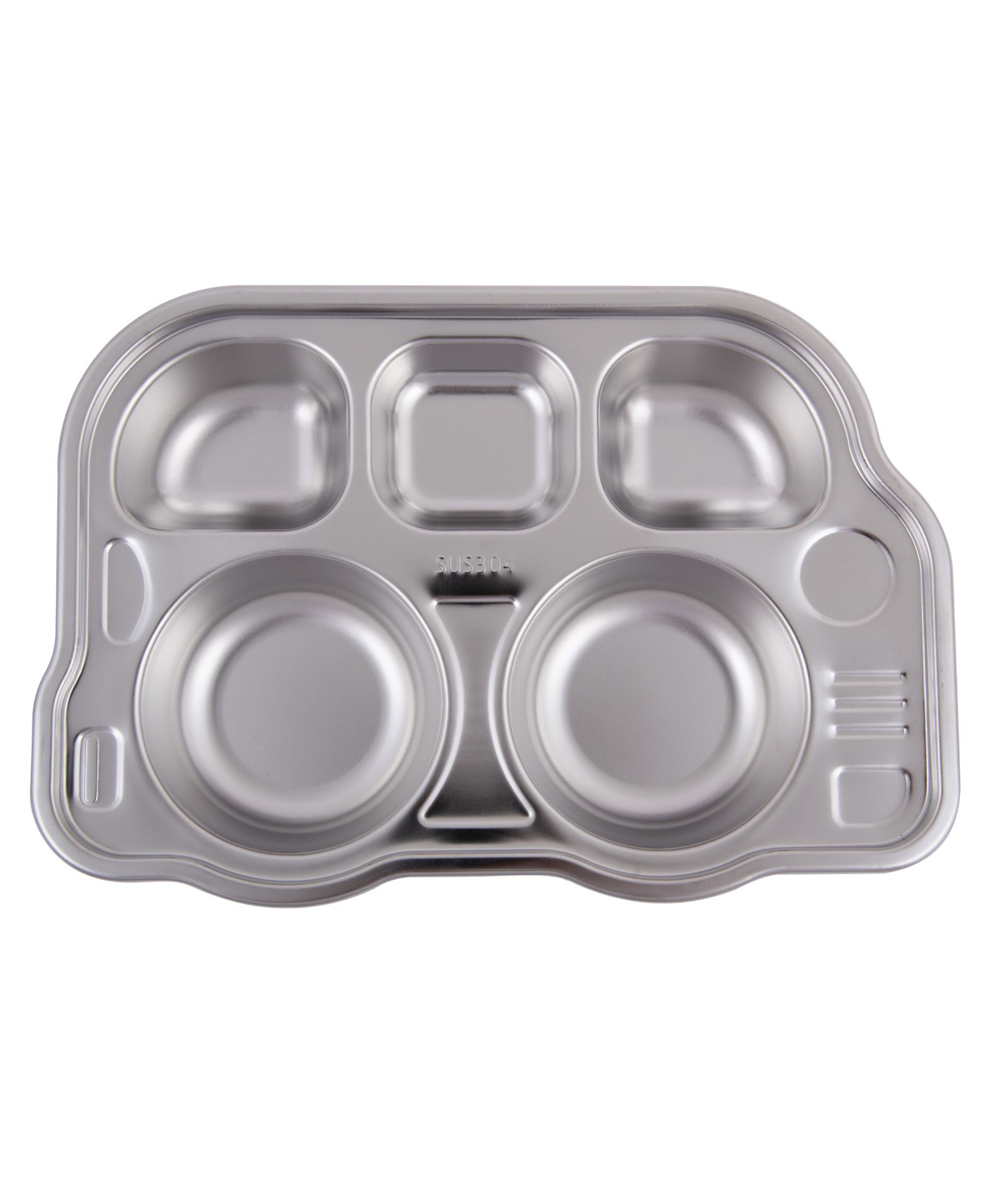 Taabartoli Stainless Steel Bus Lunch Plate - Silver-picture-16