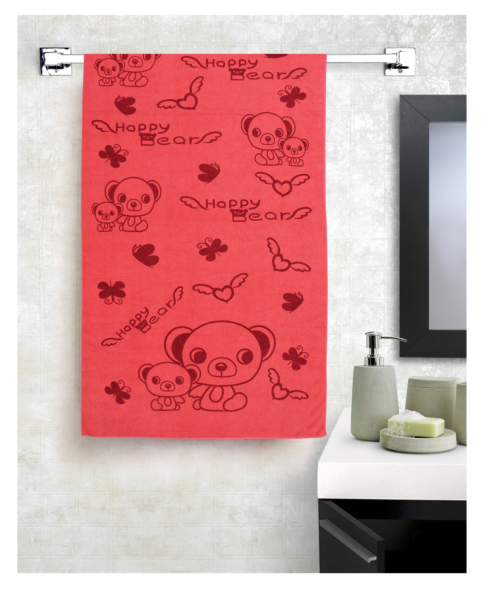 Buy Jars Collections 100% Microfiber Towels Cartoon Teddy Print - Red for Both (0-24 Months) Online in India, Shop at - 12083361 Buy Jars Collections 100% Microfiber Towels Cartoon Teddy Print - Red for Both (0-24 Months) Online in India, Shop at - 12083361